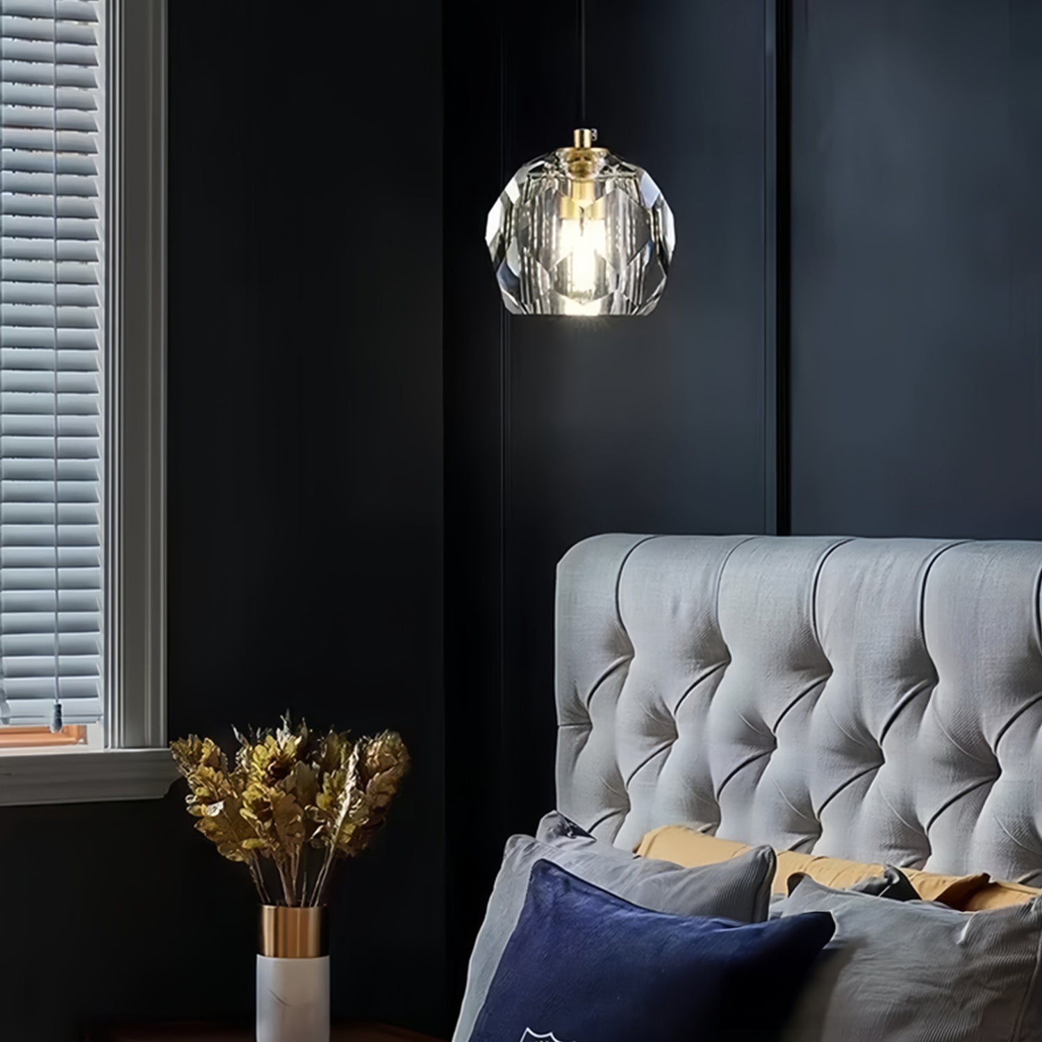 Boule De Cristal Clear Glass Cord Pendant Light