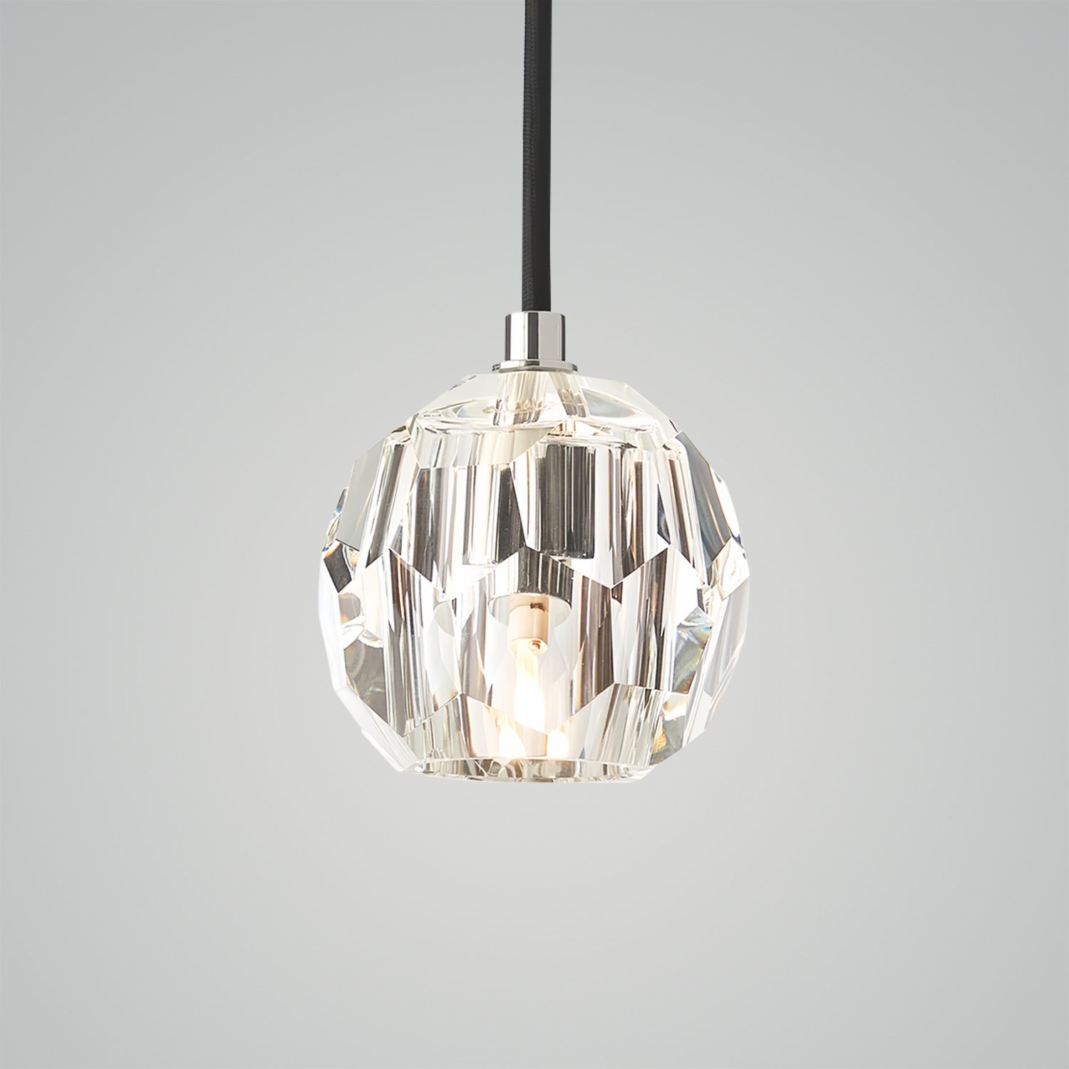Boule De Cristal Clear Glass Cord Pendant Light