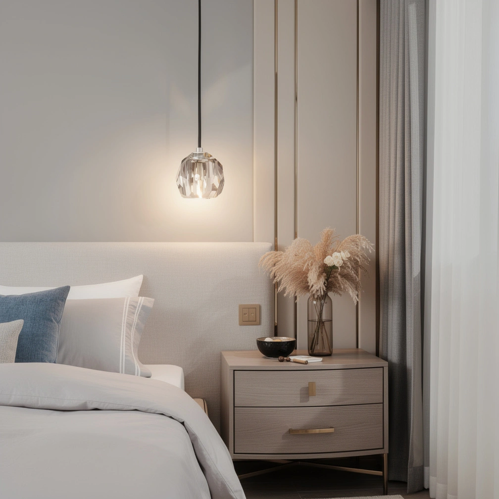 Boule De Cristal Clear Glass Cord Pendant Light