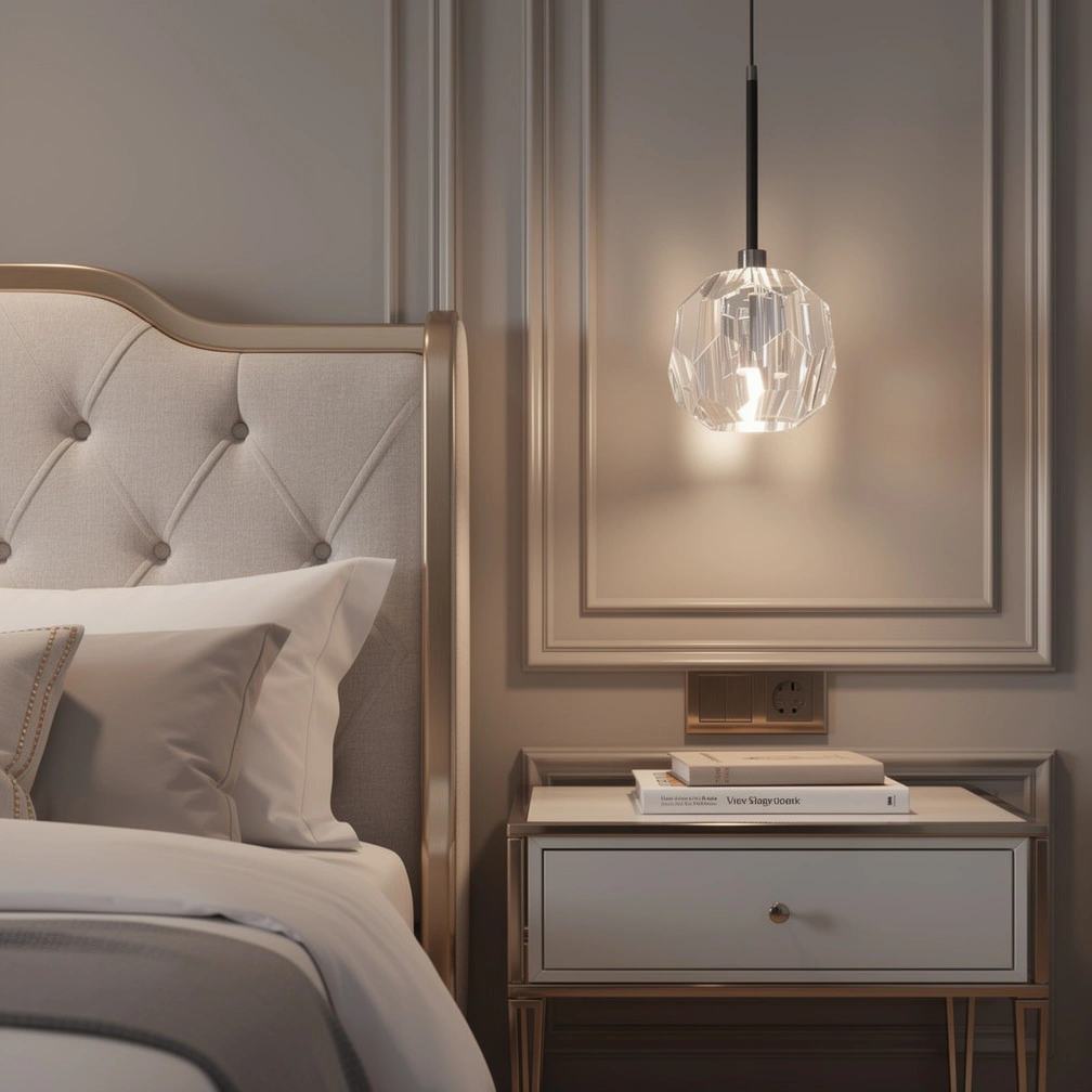 Boule De Cristal Clear Glass Cord Pendant Light
