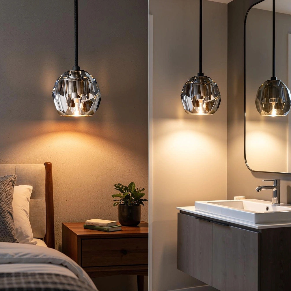Boule De Cristal Clear Glass Cord Pendant Light