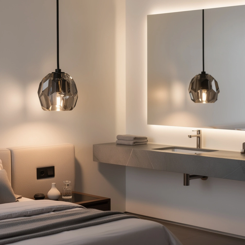 Boule De Cristal Clear Glass Cord Pendant Light