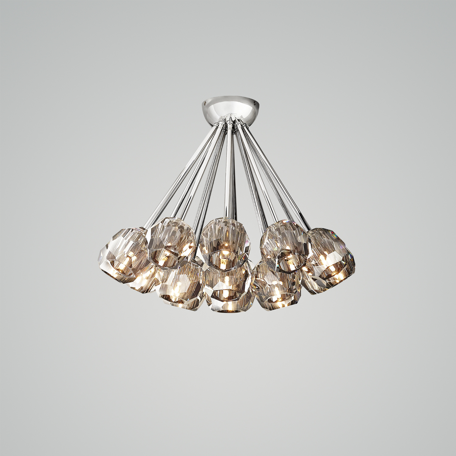 Boule De Cristal Clear Glass Flushmount