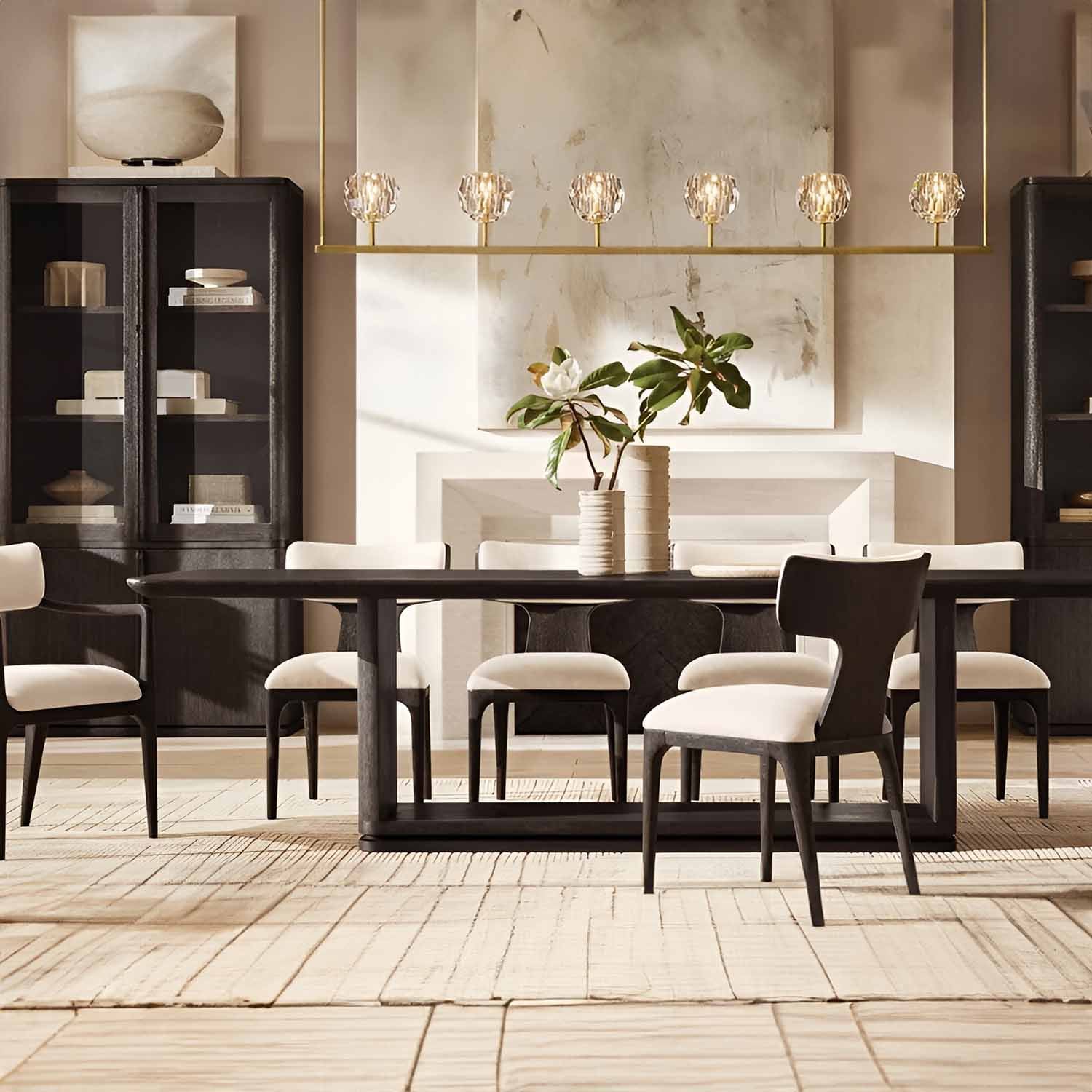 Boule De Cristal Clear Glass Linear Chandelier