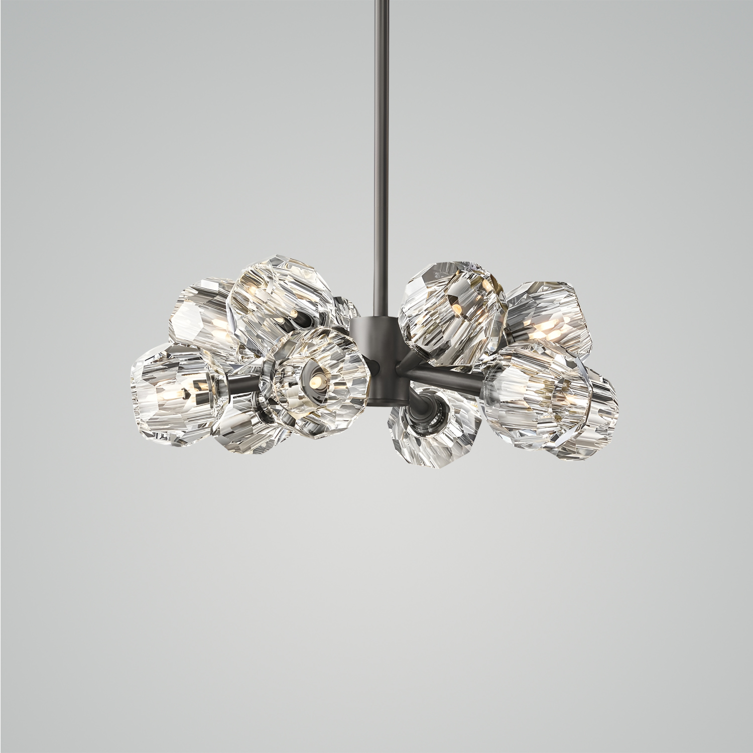 Boule De Cristal Clear Glass Round Chandelier