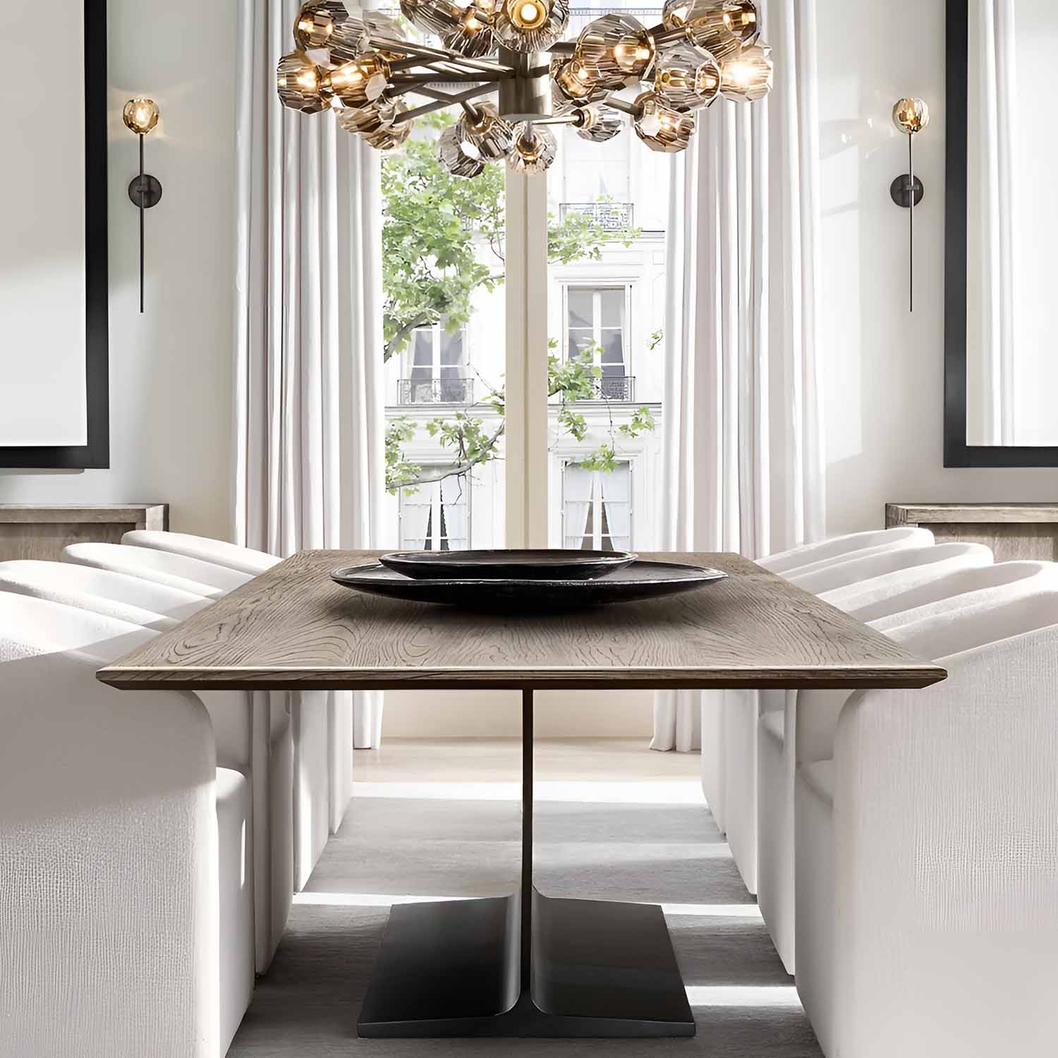 Boule De Cristal Clear Glass Round Chandelier