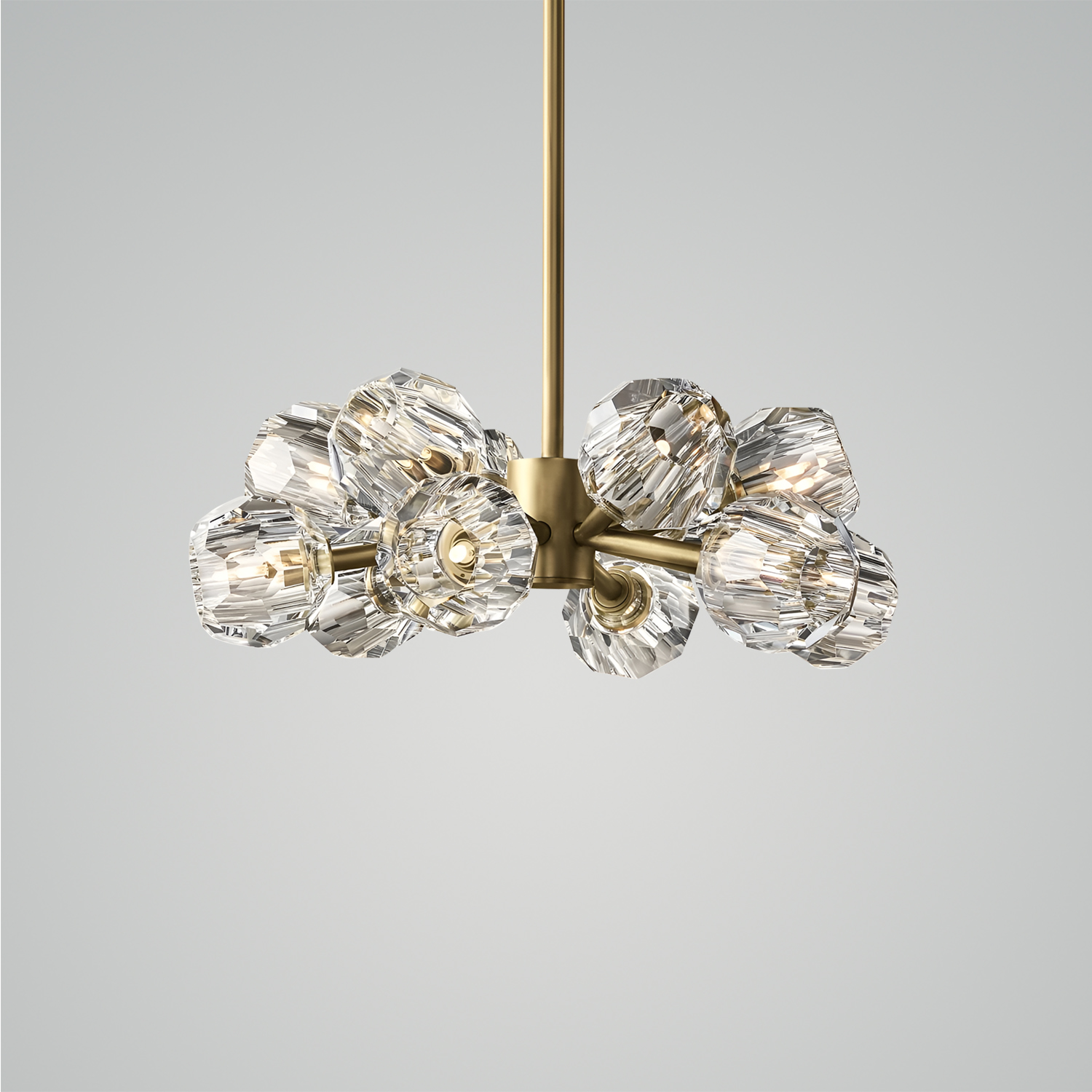 Boule De Cristal Clear Glass Round Chandelier
