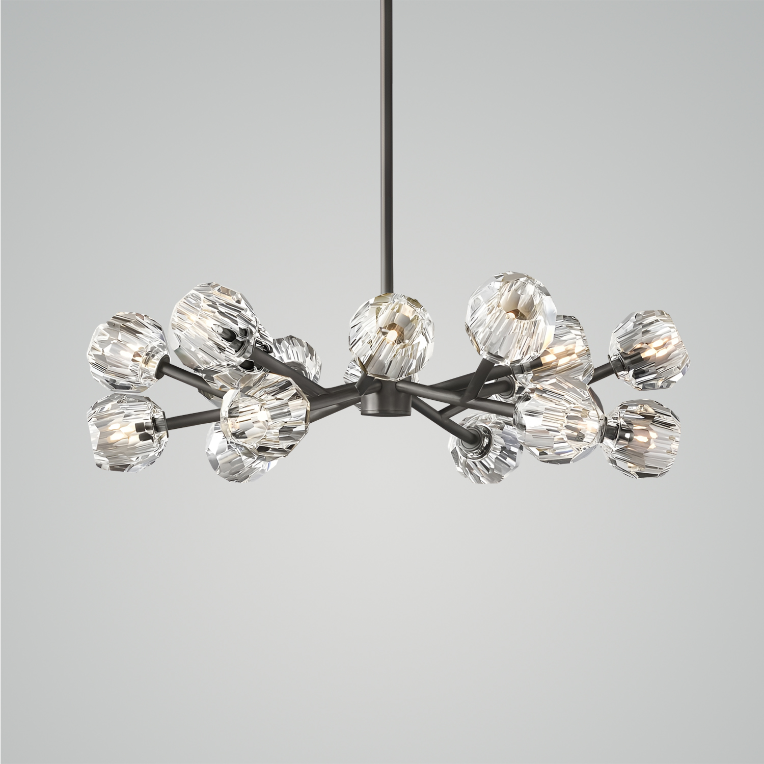 Boule De Cristal Clear Glass Round Chandelier
