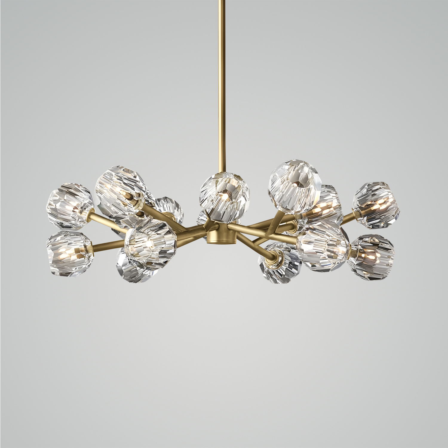 Boule De Cristal Clear Glass Round Chandelier