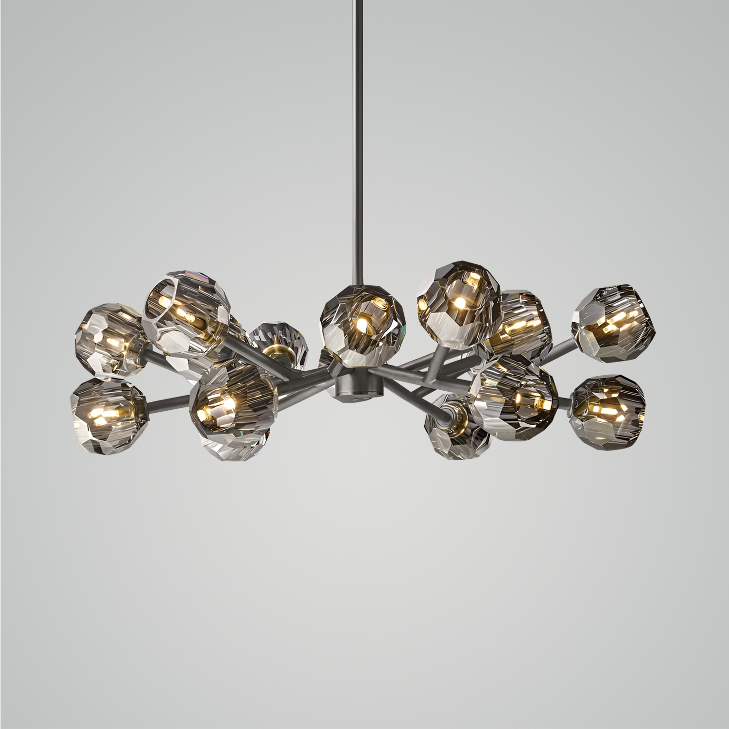 Boule De Cristal Clear Glass Round Chandelier