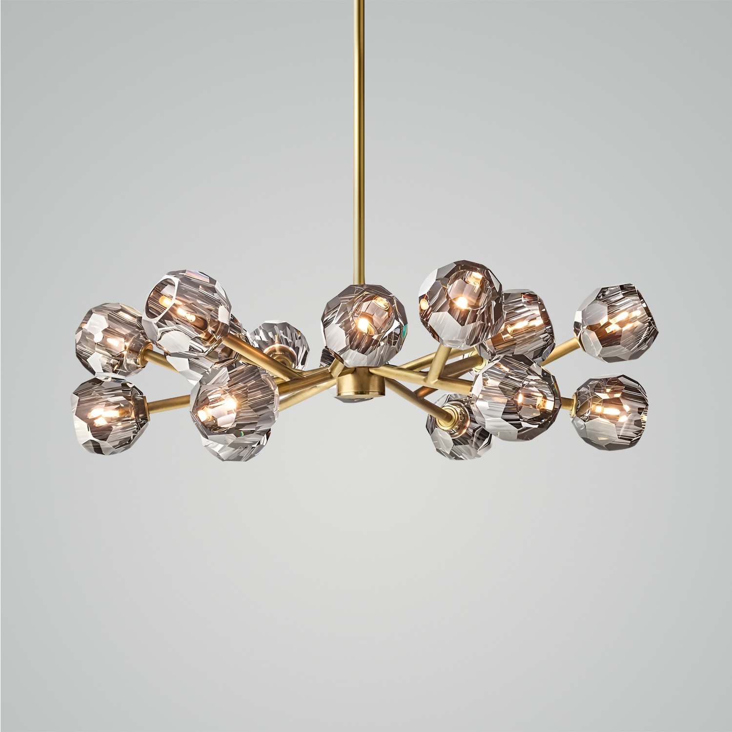 Boule De Cristal Clear Glass Round Chandelier