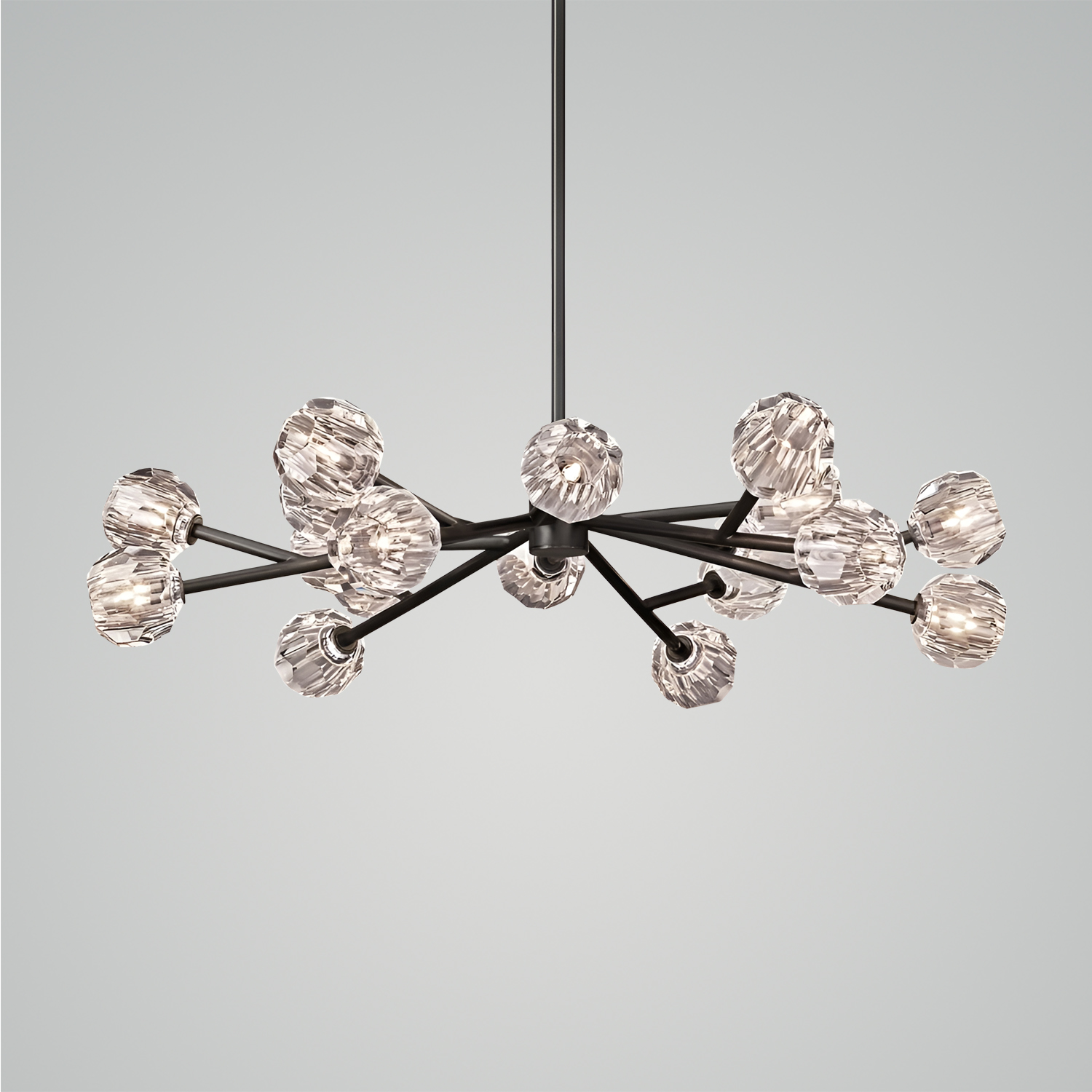 Boule De Cristal Clear Glass Round Chandelier