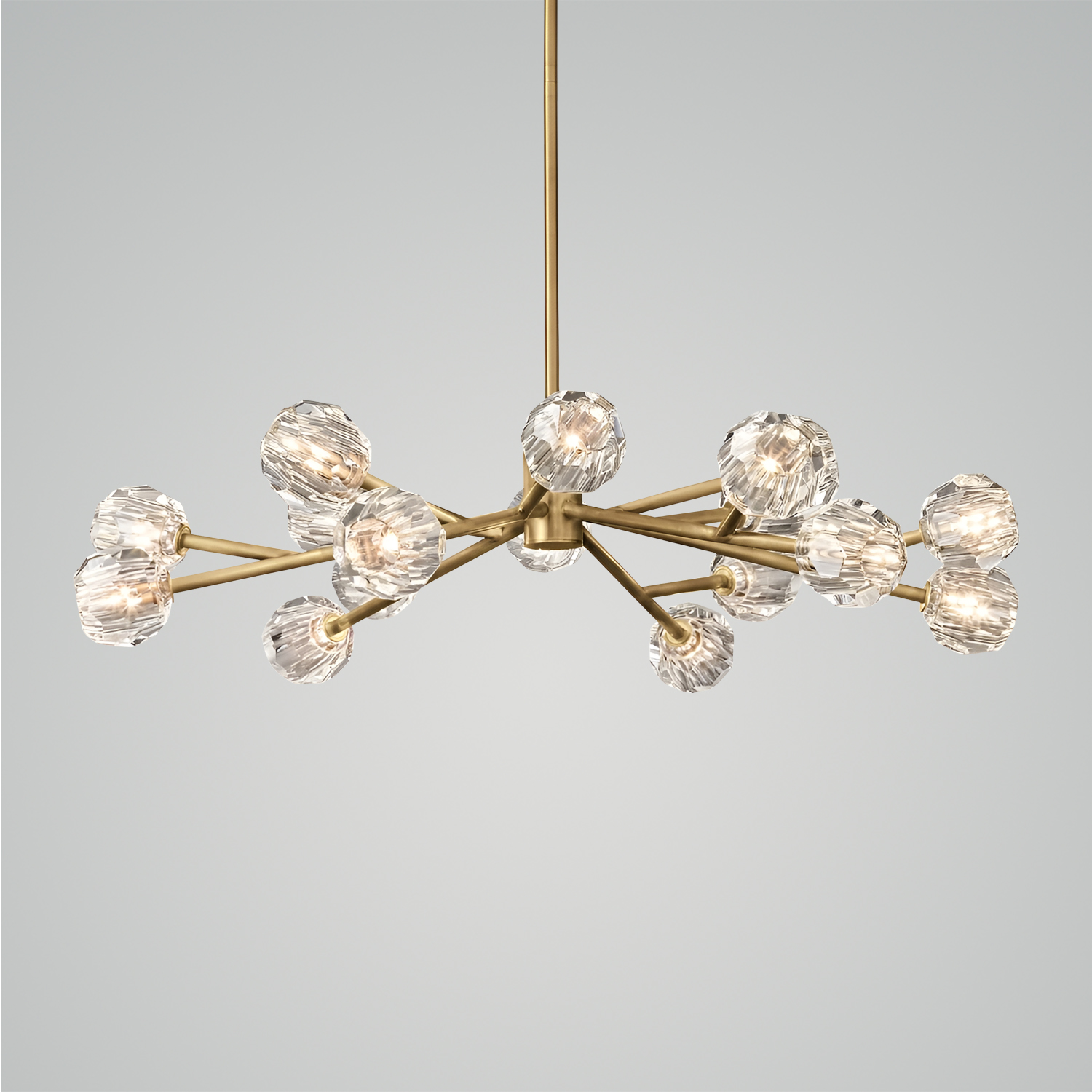 Boule De Cristal Clear Glass Round Chandelier