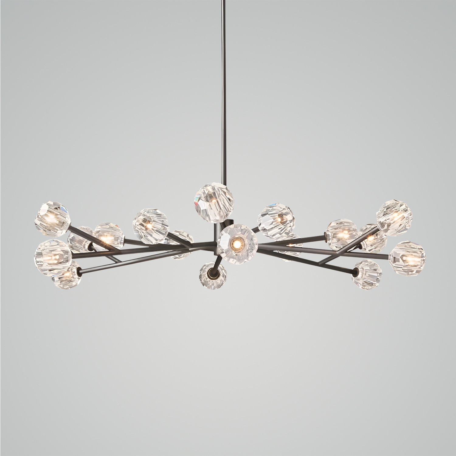 Boule De Cristal Clear Glass Round Chandelier