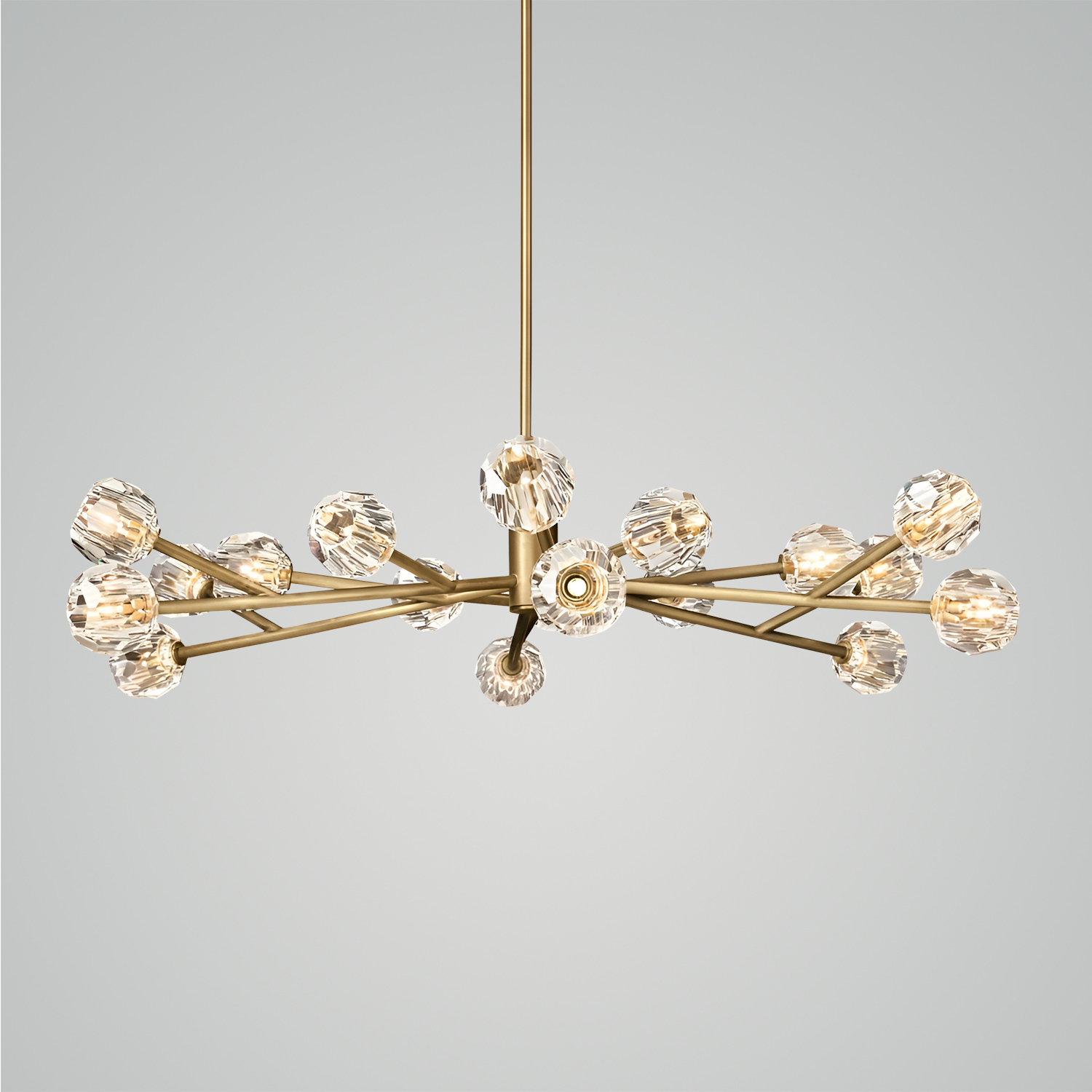Boule De Cristal Clear Glass Round Chandelier