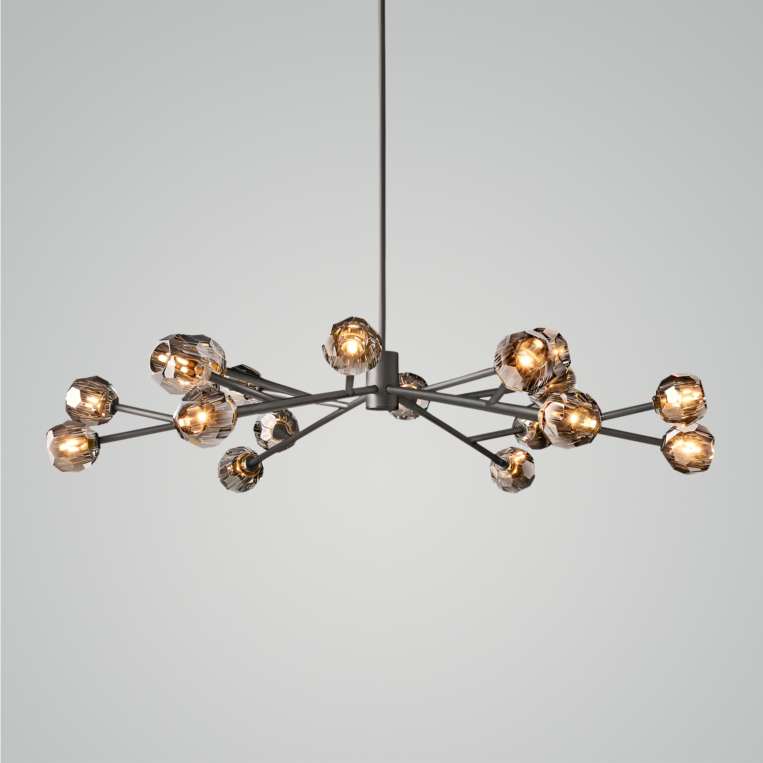 Boule De Cristal Clear Glass Round Chandelier