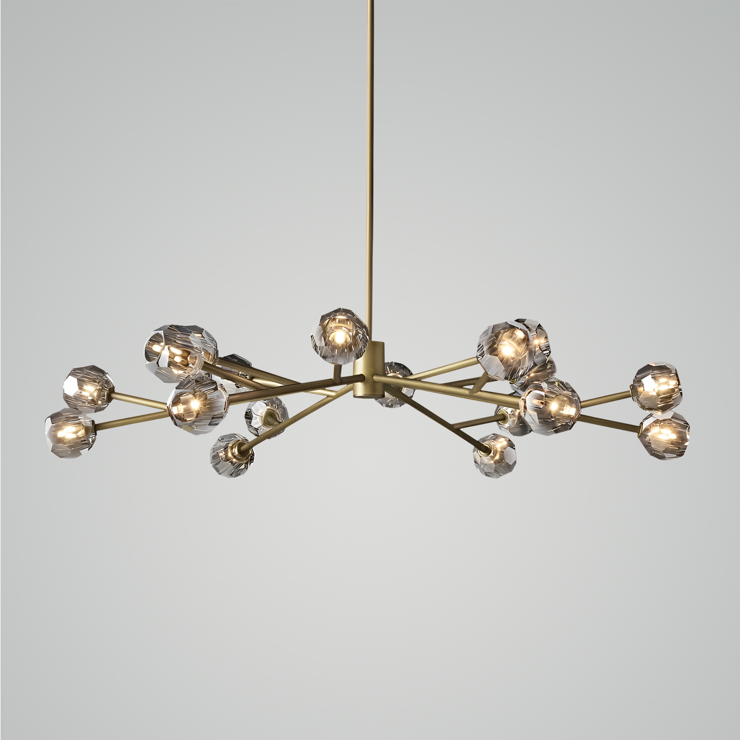 Boule De Cristal Clear Glass Round Chandelier