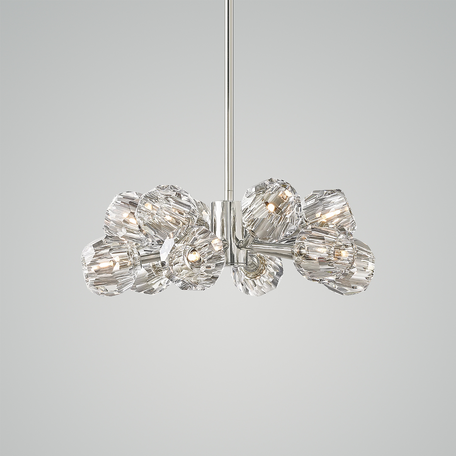 Boule De Cristal Clear Glass Round Chandelier