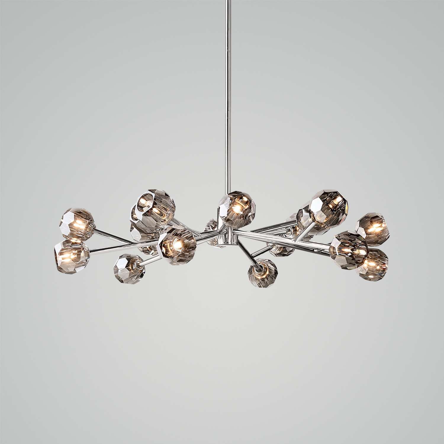Boule De Cristal Clear Glass Round Chandelier