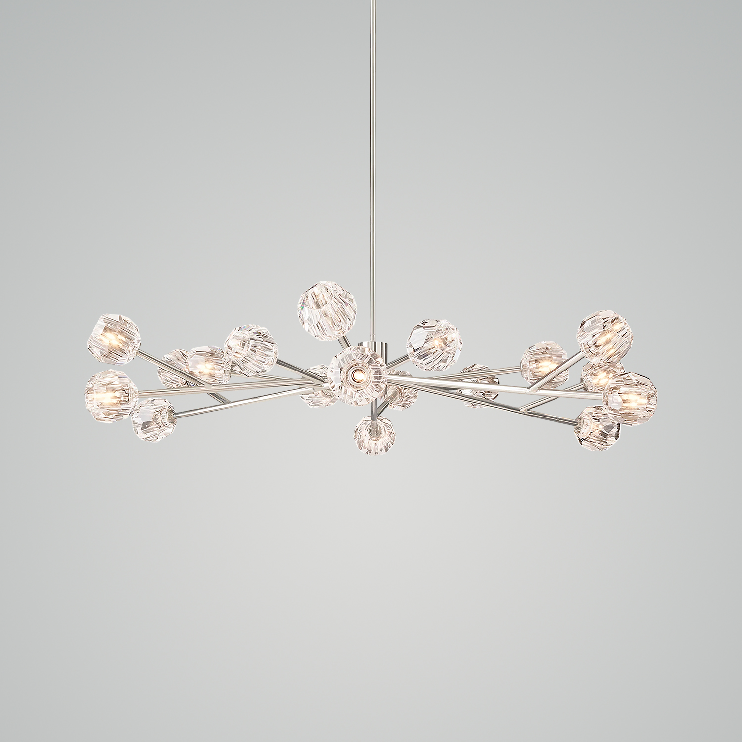 Boule De Cristal Clear Glass Round Chandelier
