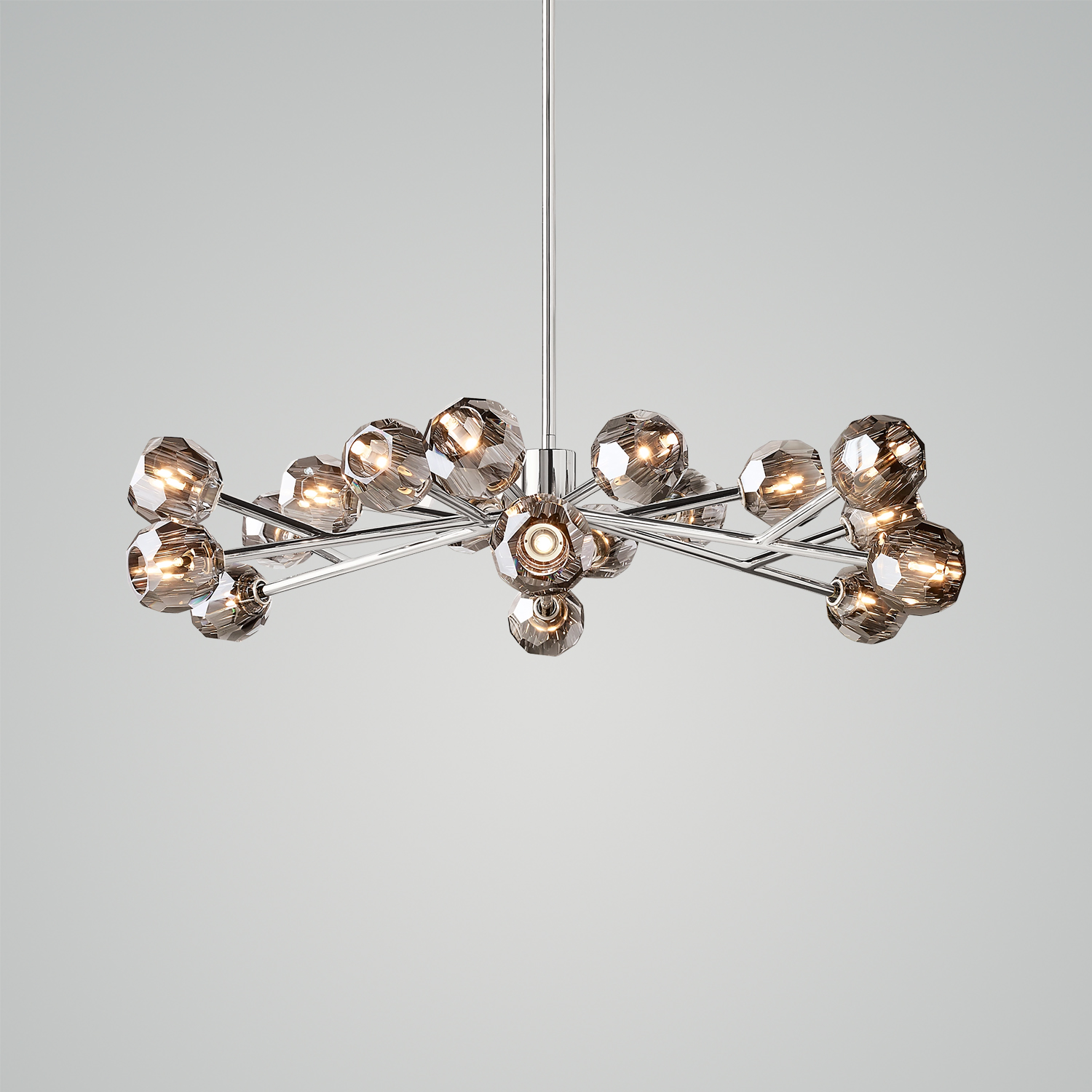 Boule De Cristal Clear Glass Round Chandelier