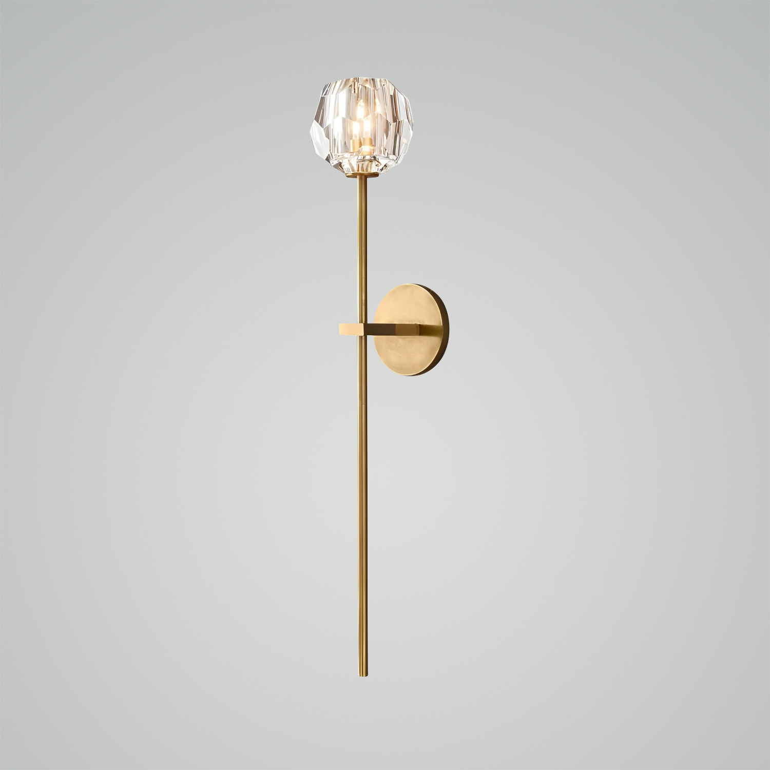 Boule de Cristal Clear Glass Grand Sconce