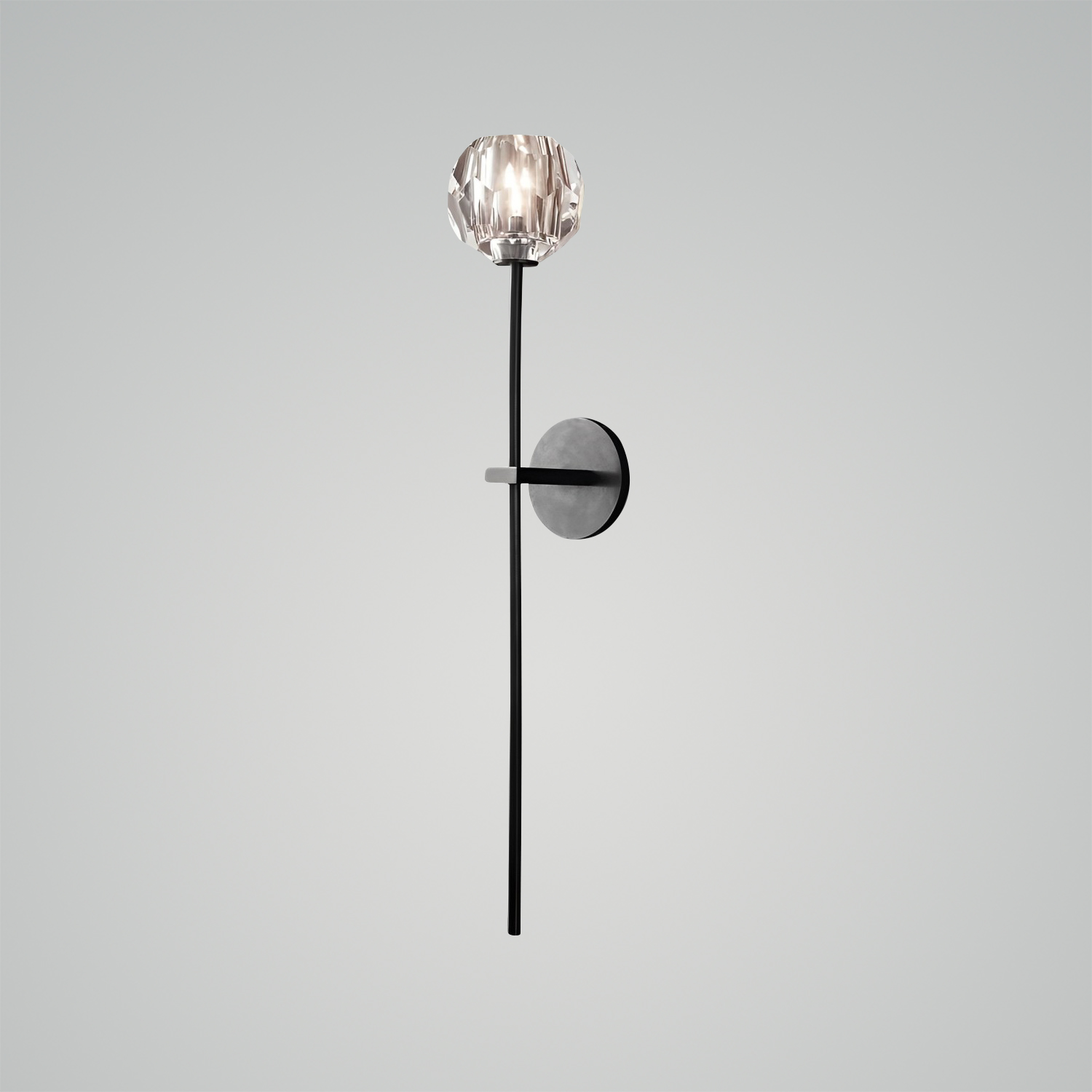 Boule de Cristal Clear Glass Grand Sconce