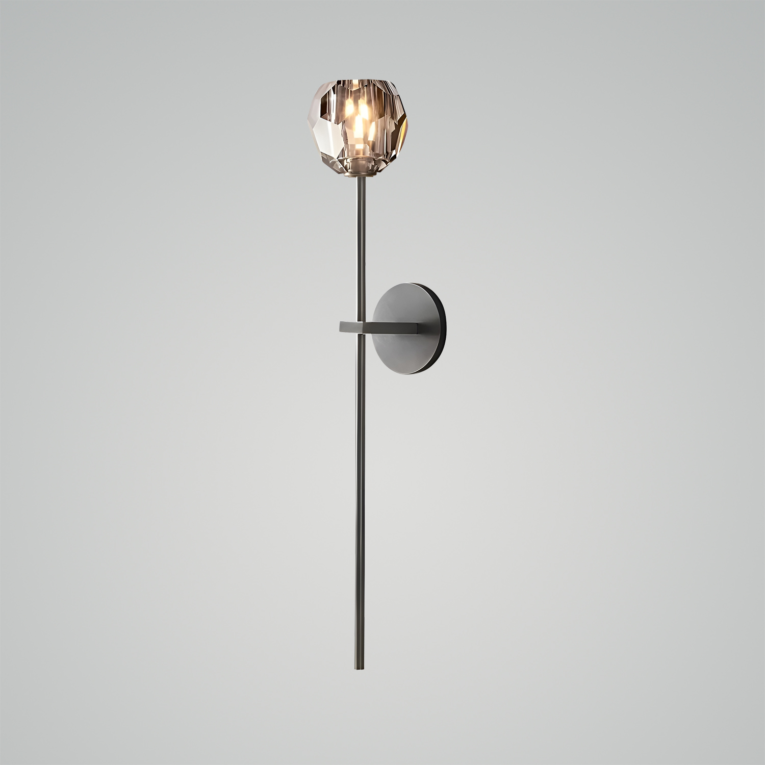 Boule de Cristal Clear Glass Grand Sconce