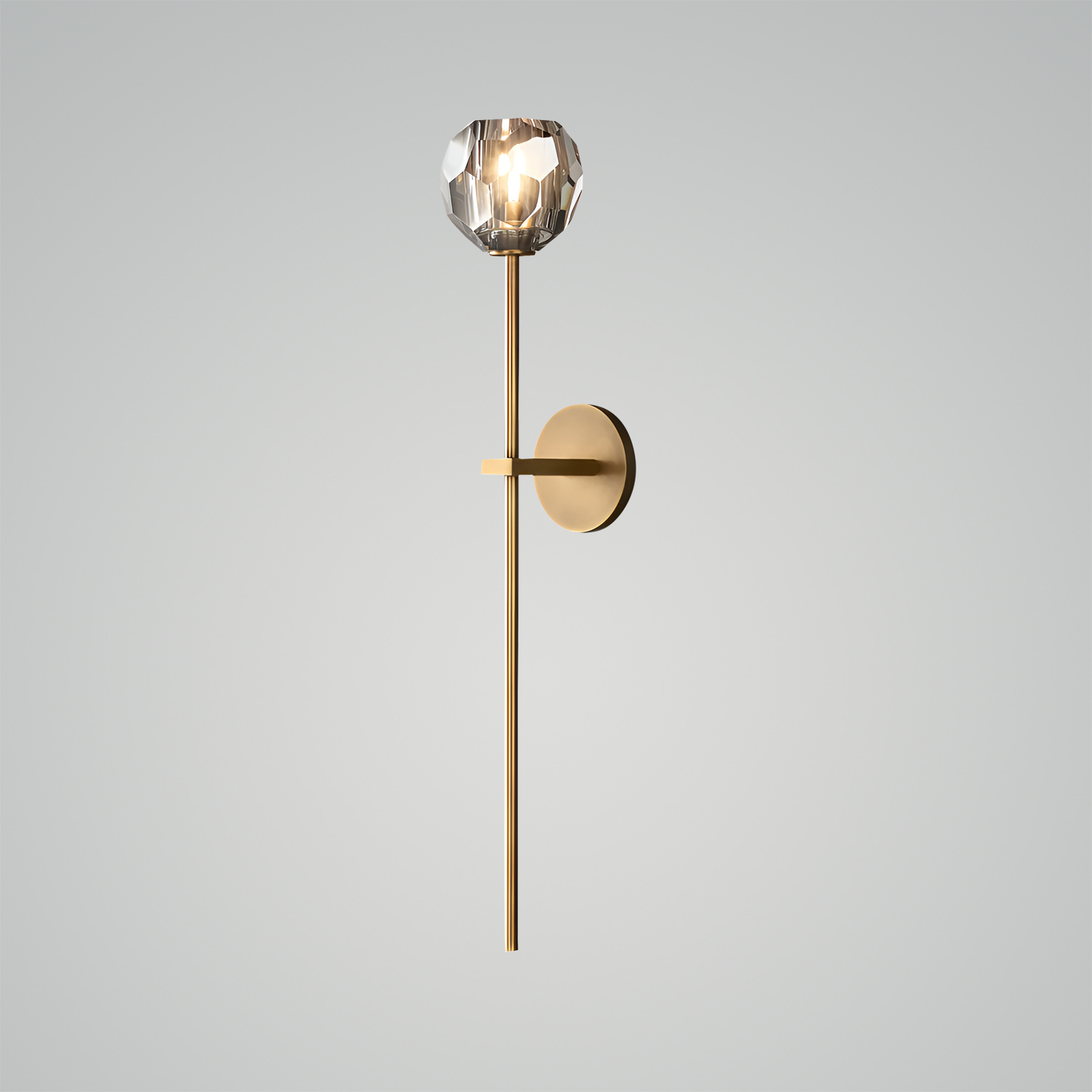 Boule de Cristal Clear Glass Grand Sconce