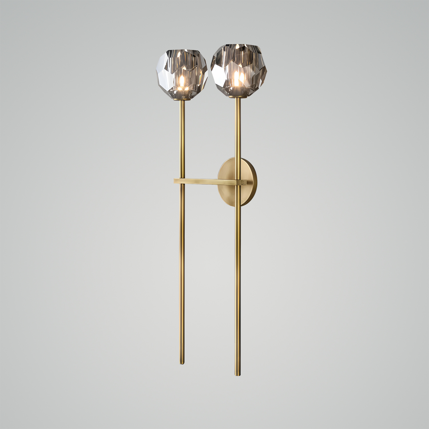 Boule de Cristal Clear Glass Grand Sconce