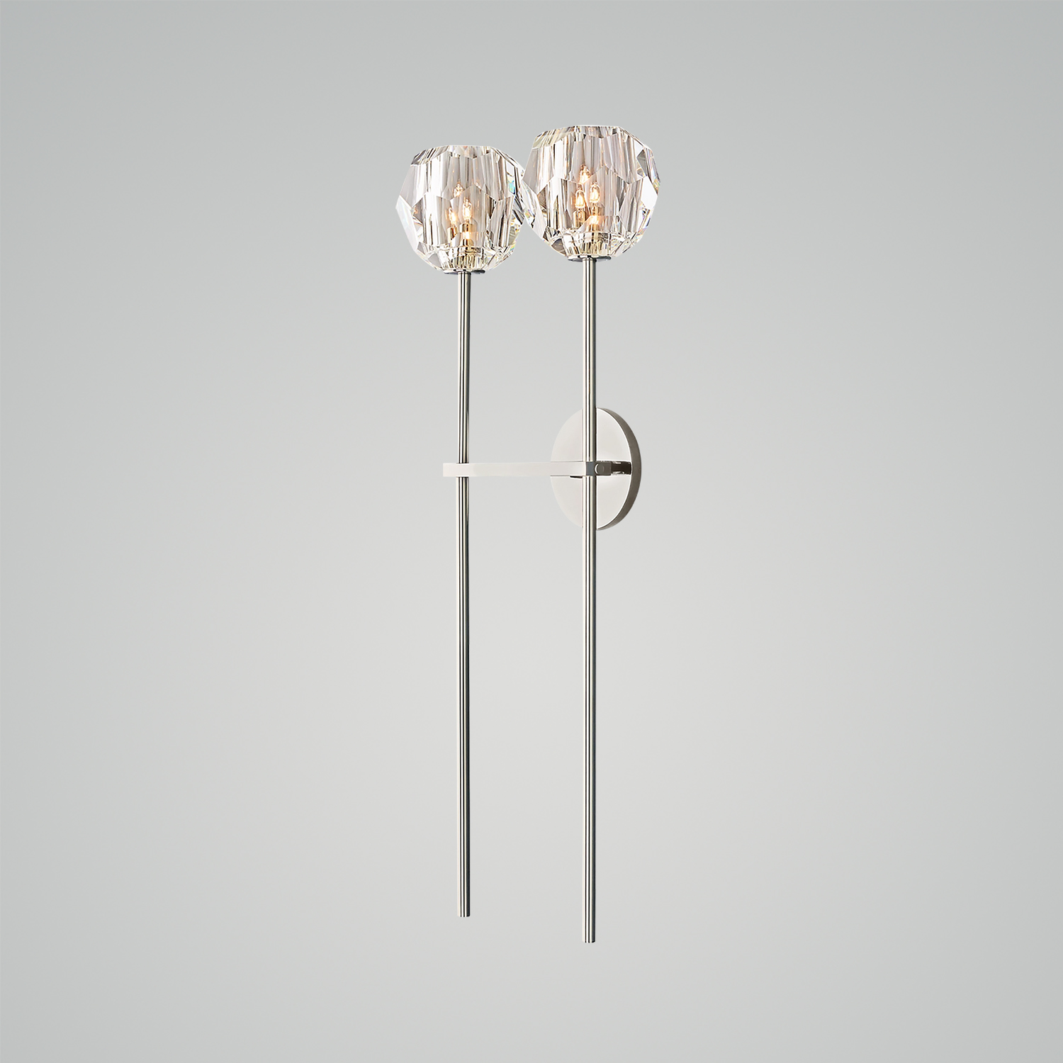 Boule de Cristal Clear Glass Grand Sconce