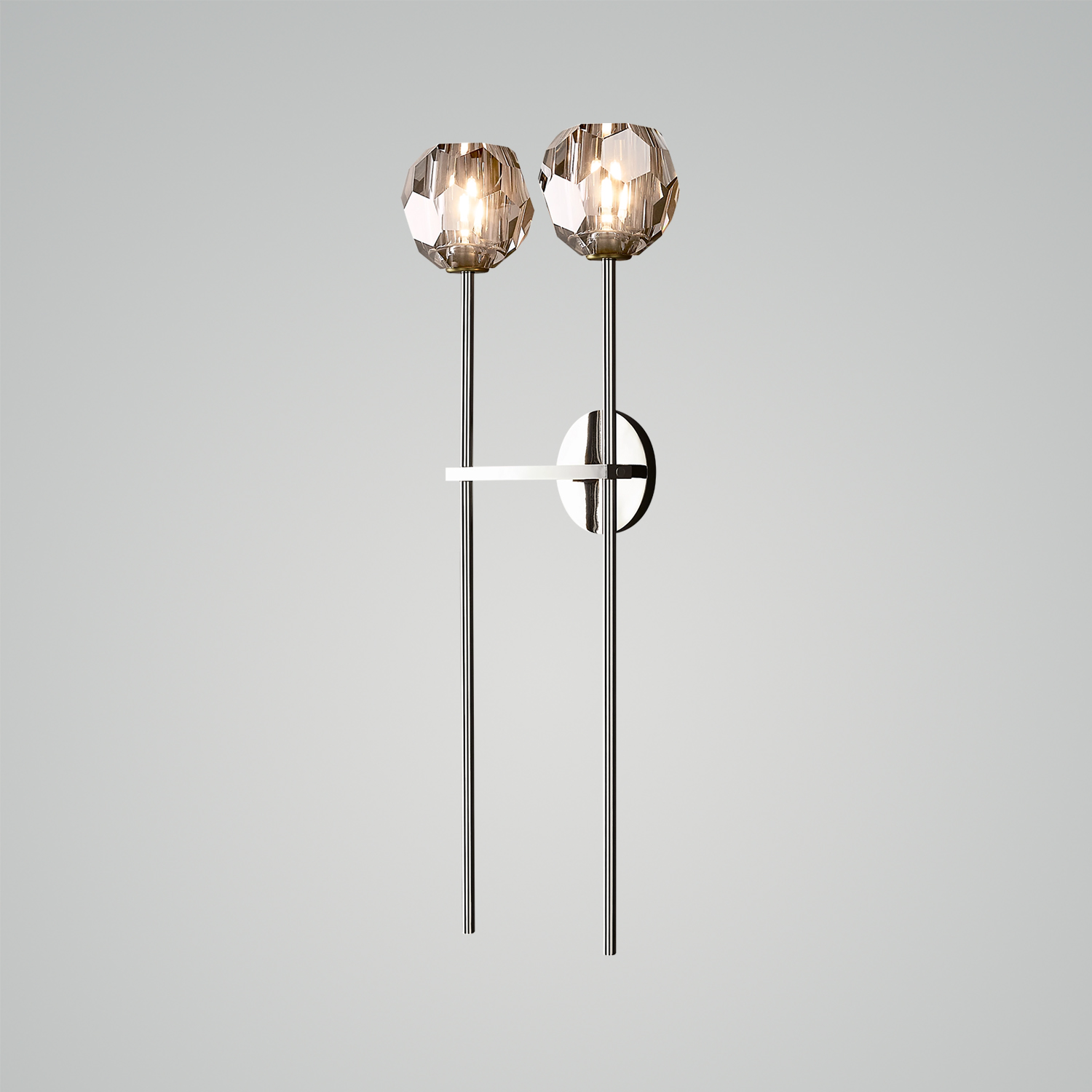 Boule de Cristal Clear Glass Grand Sconce