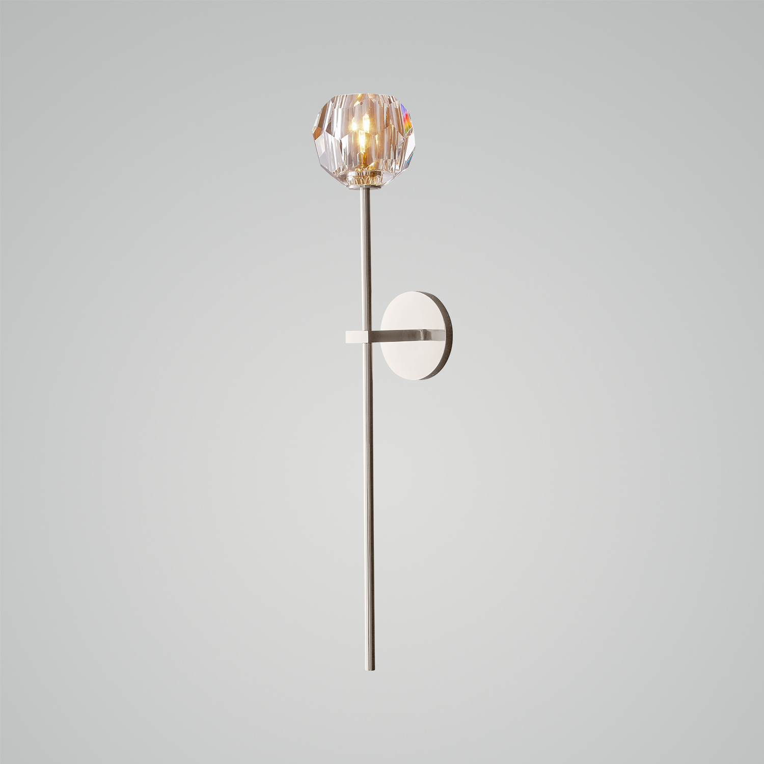 Boule de Cristal Clear Glass Grand Sconce