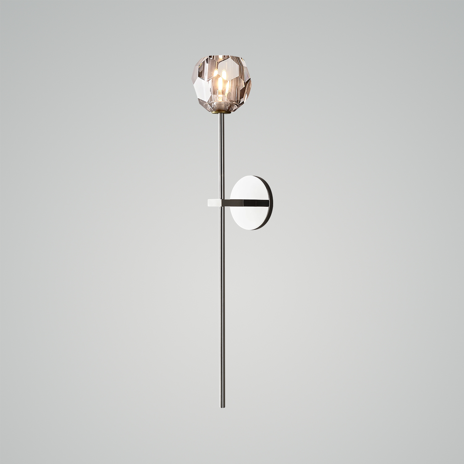 Boule de Cristal Clear Glass Grand Sconce