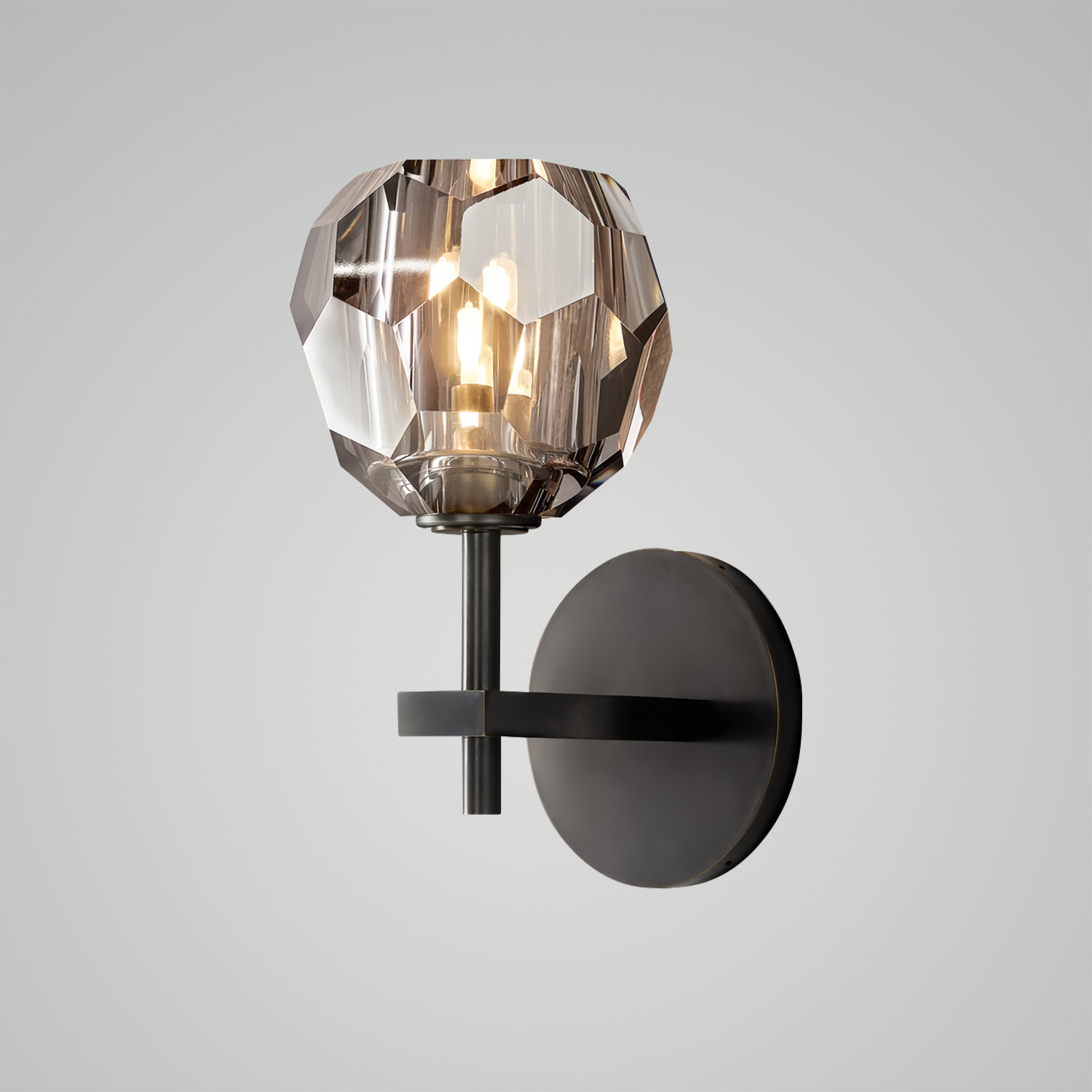 Boule de Cristal Clear Glass Sconce 01