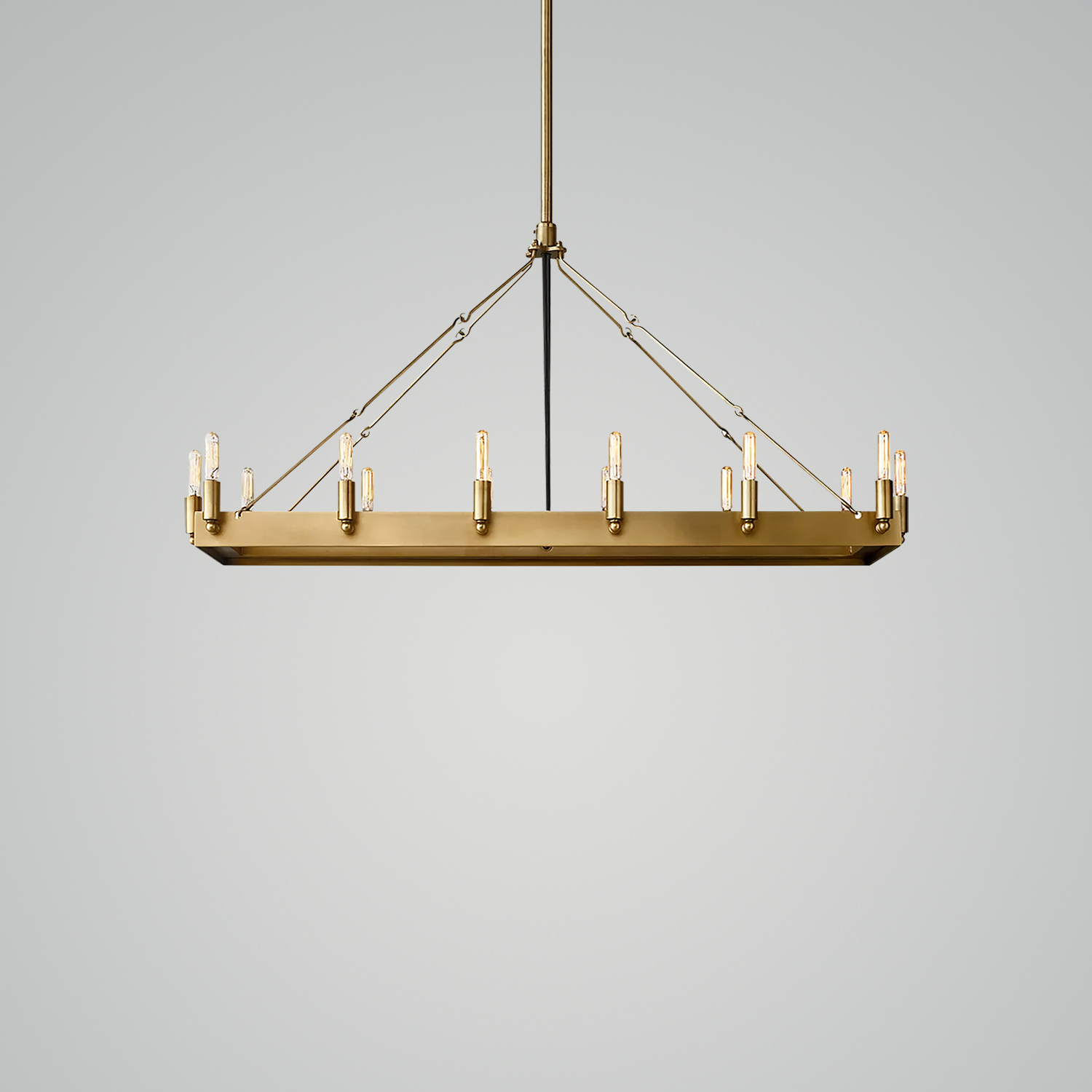 Camino Vintage Filament Rectangular Chandelier