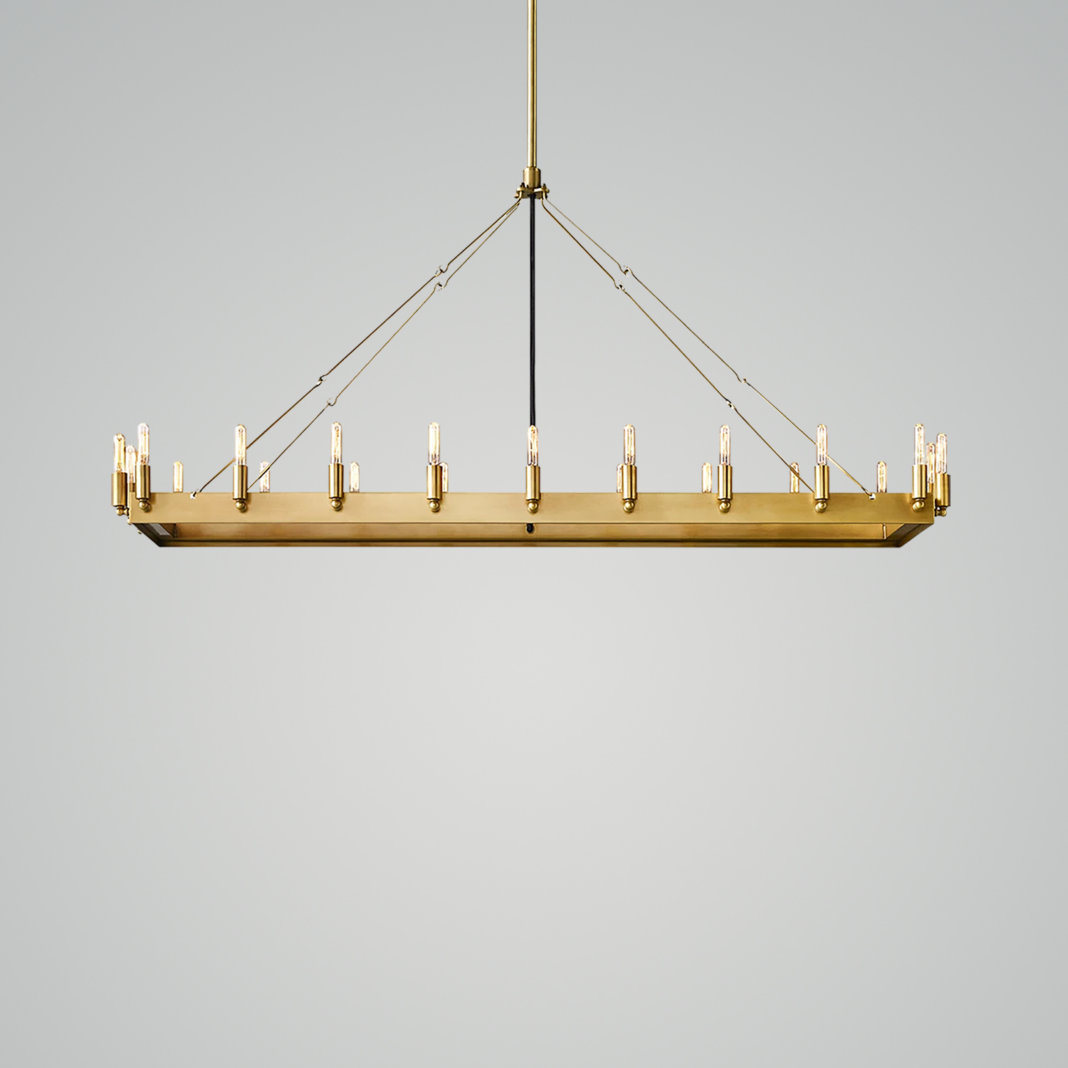 Camino Vintage Filament Rectangular Chandelier