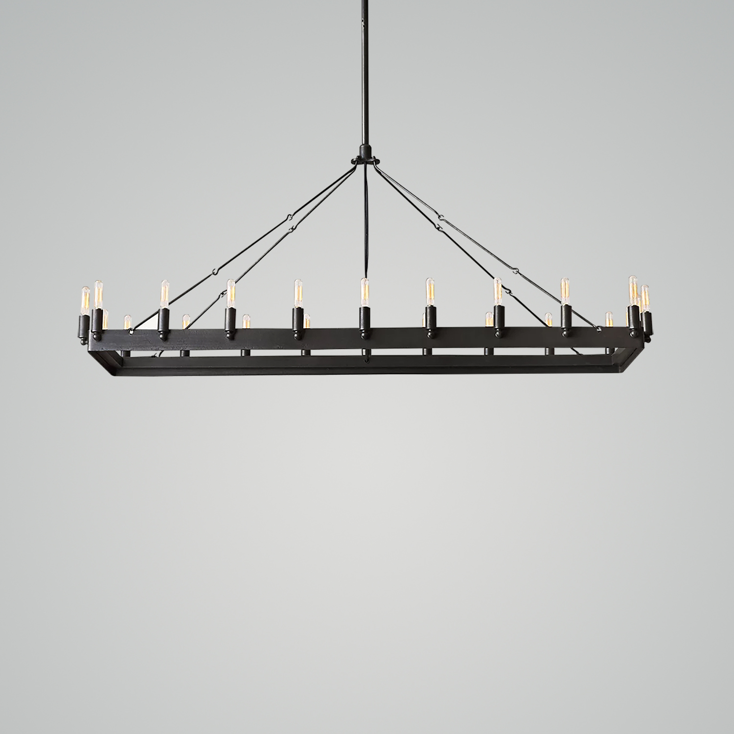 Camino Vintage Filament Rectangular Chandelier