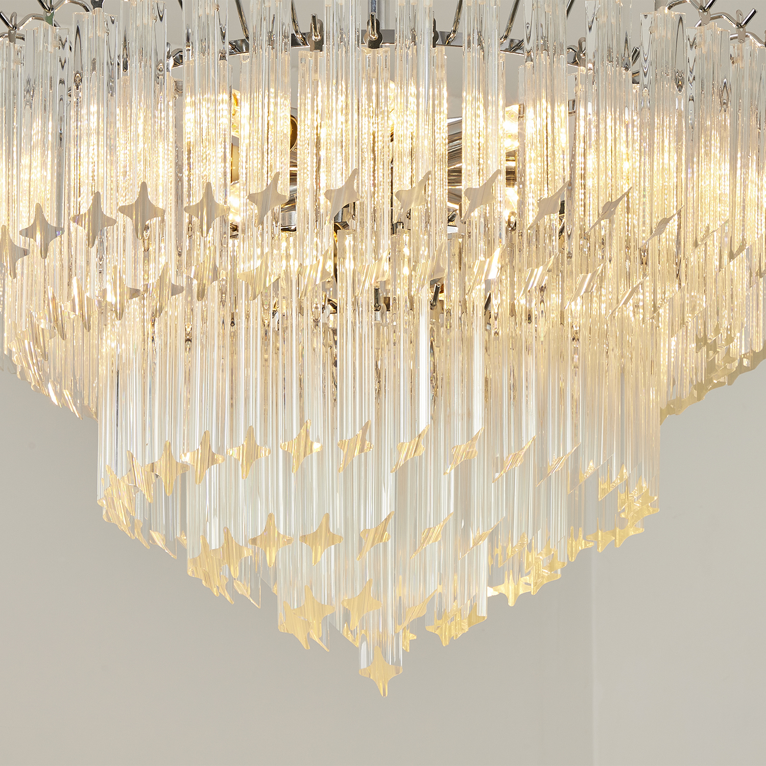 Cascade Crystal Glass Waterfall Chandelier