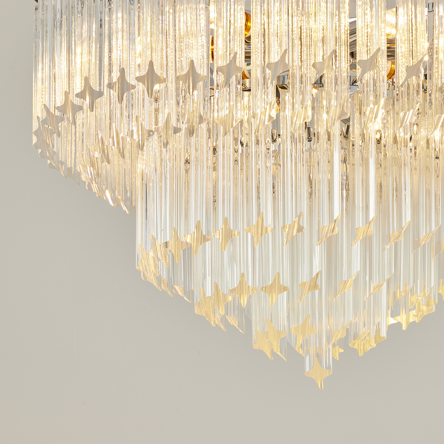 Cascade Crystal Glass Waterfall Chandelier