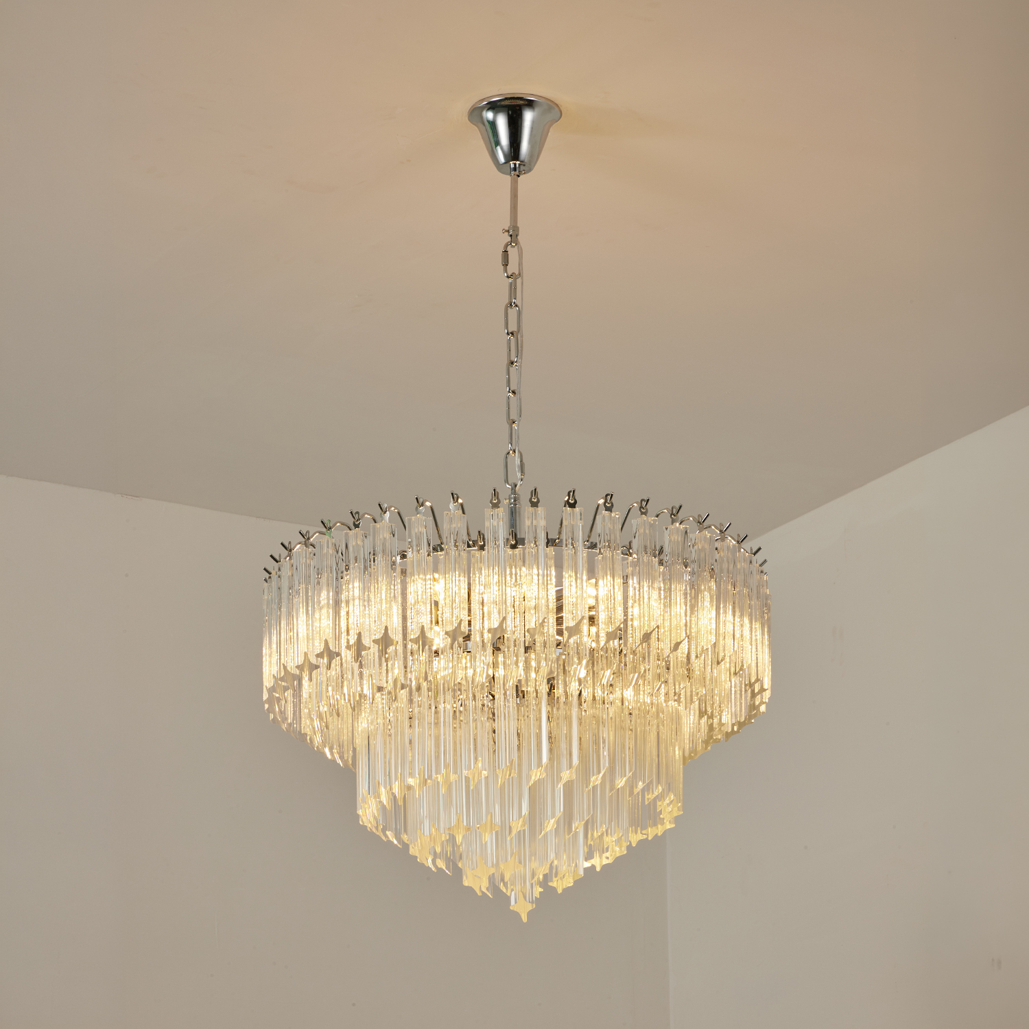 Cascade Crystal Glass Waterfall Chandelier