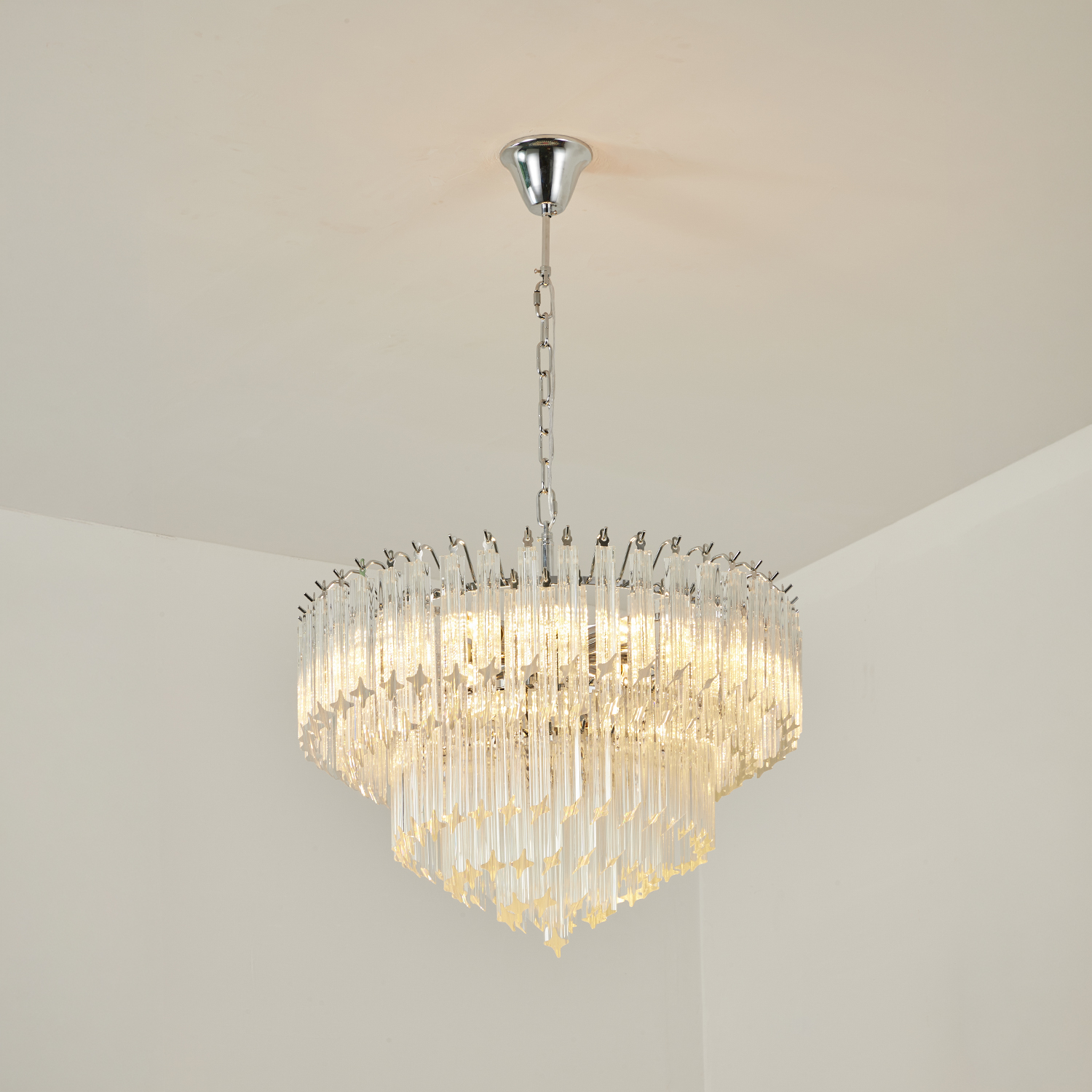 Cascade Crystal Glass Waterfall Chandelier