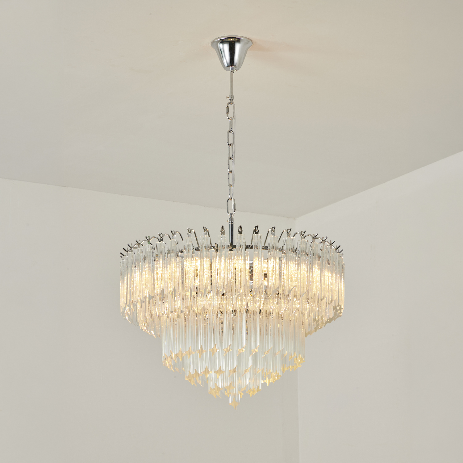 Cascade Crystal Glass Waterfall Chandelier