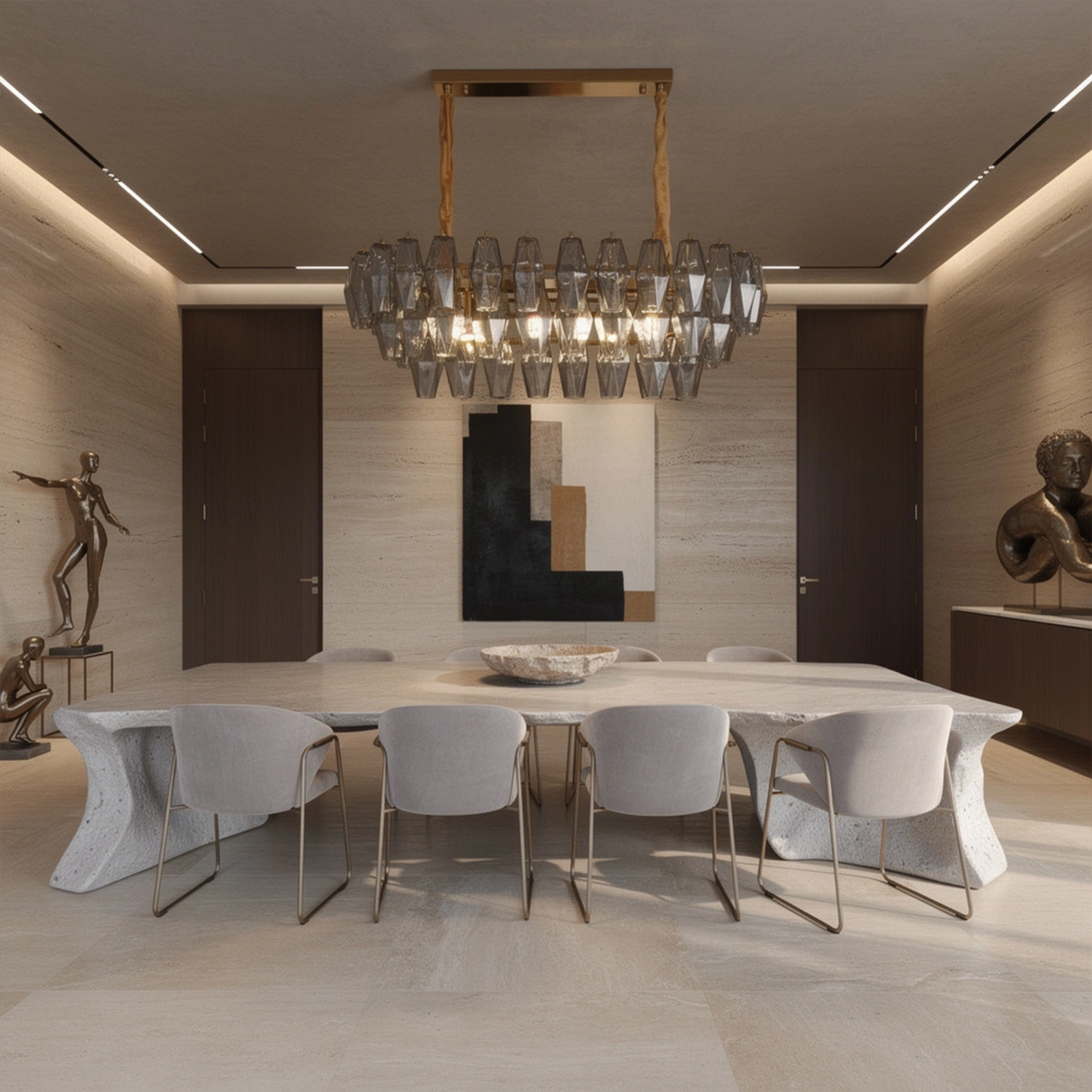 Chiara Linear Chandelier39.4”