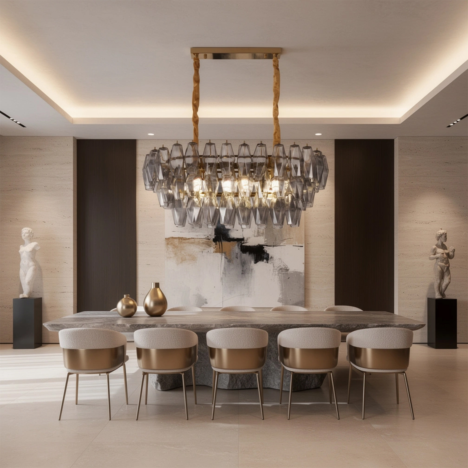 Chiara Linear Chandelier39.4”