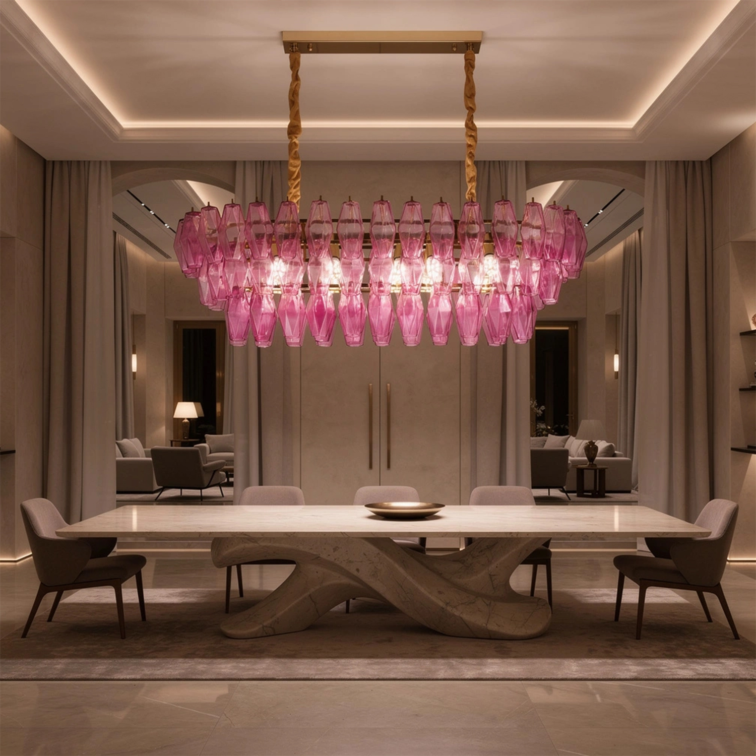 Chiara Linear Chandelier39.4"