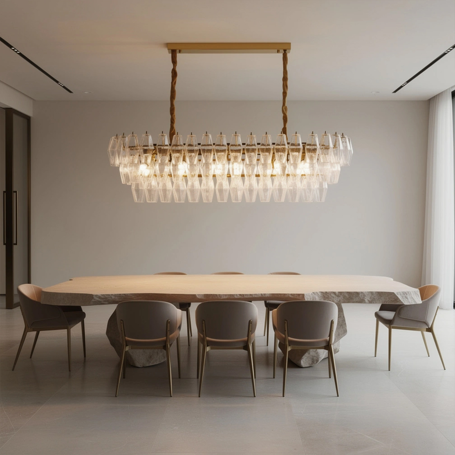 Chiara Linear Chandelier47.2"