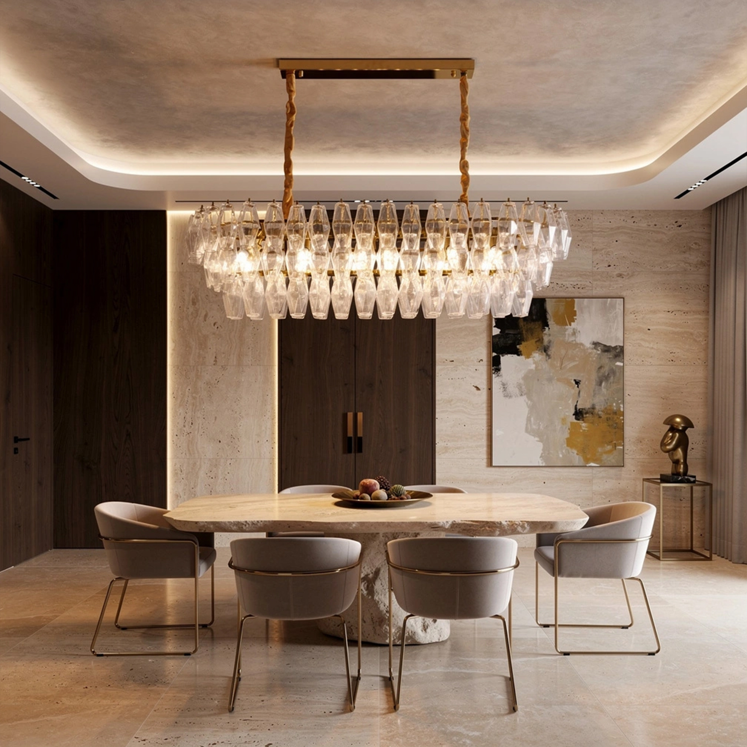 Chiara Linear Chandelier47.2"