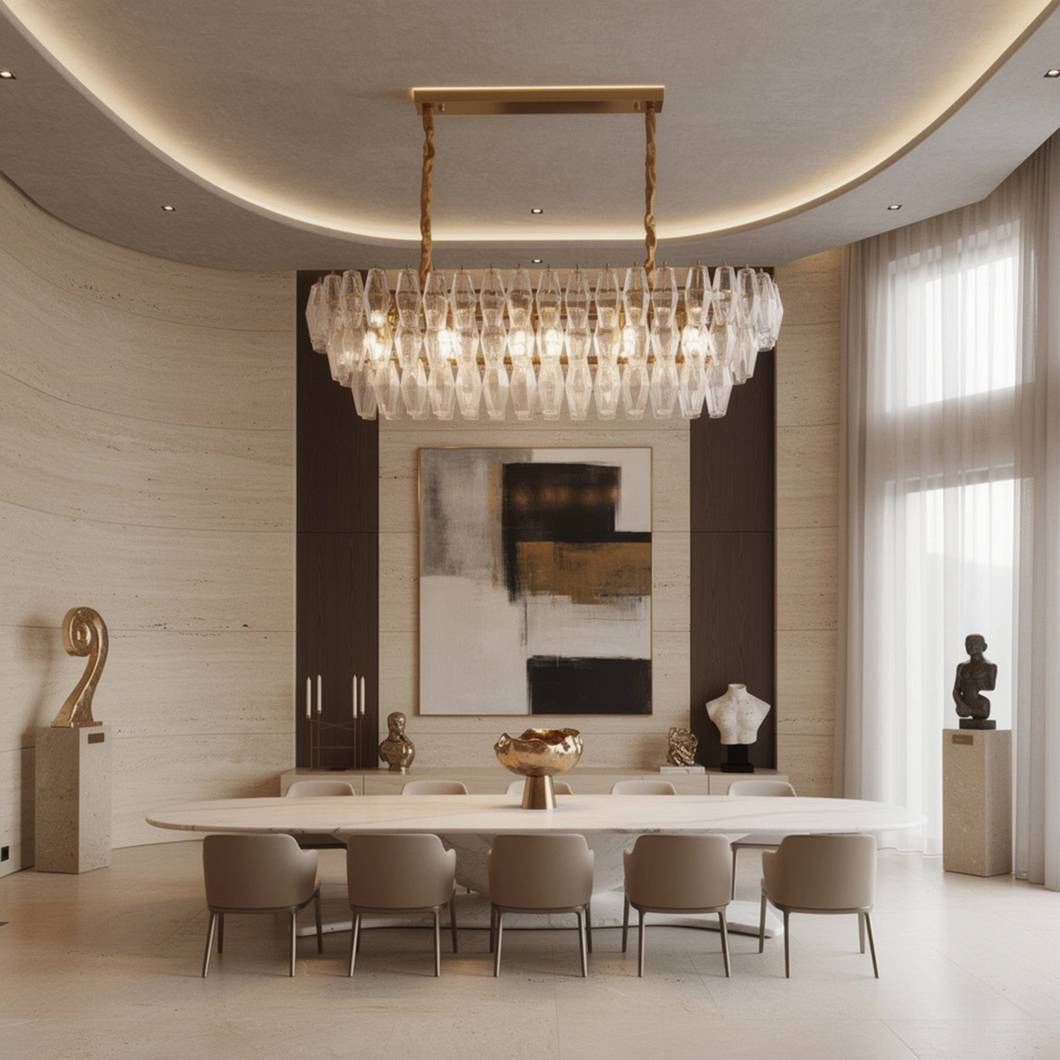 Chiara Linear Chandelier47.2"