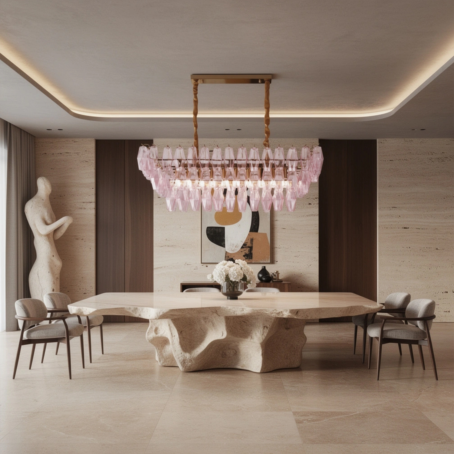 Chiara Rectangular Chandelier39.4”